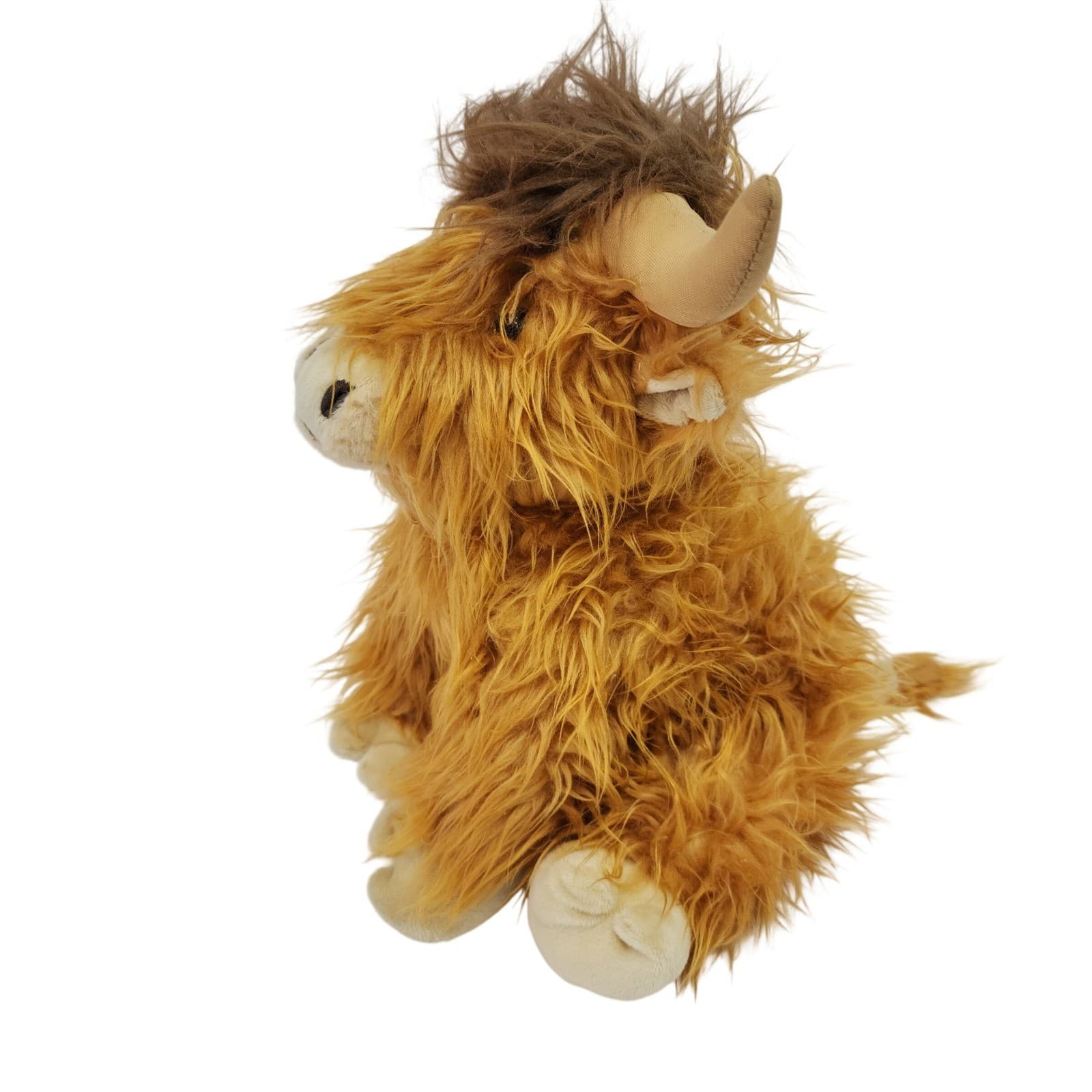 The Bear Factory Highland Cow Plush Shaggy Ginger Stuffed Animal 13 Inch Horns - Thumbnail 9