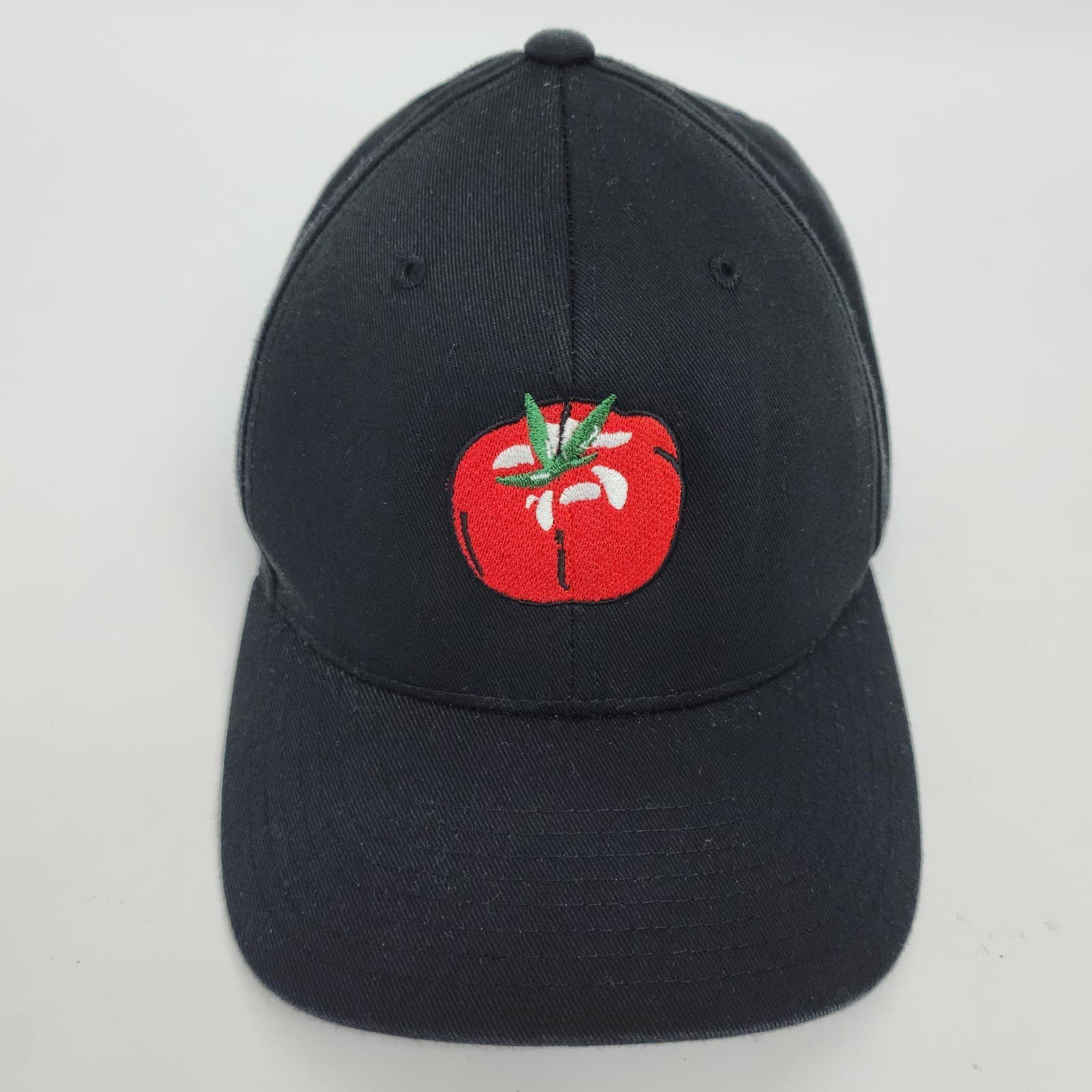 Port Authority Flexfit Vampire Tomato Embroidered Hat Black S/M Baseball Cap