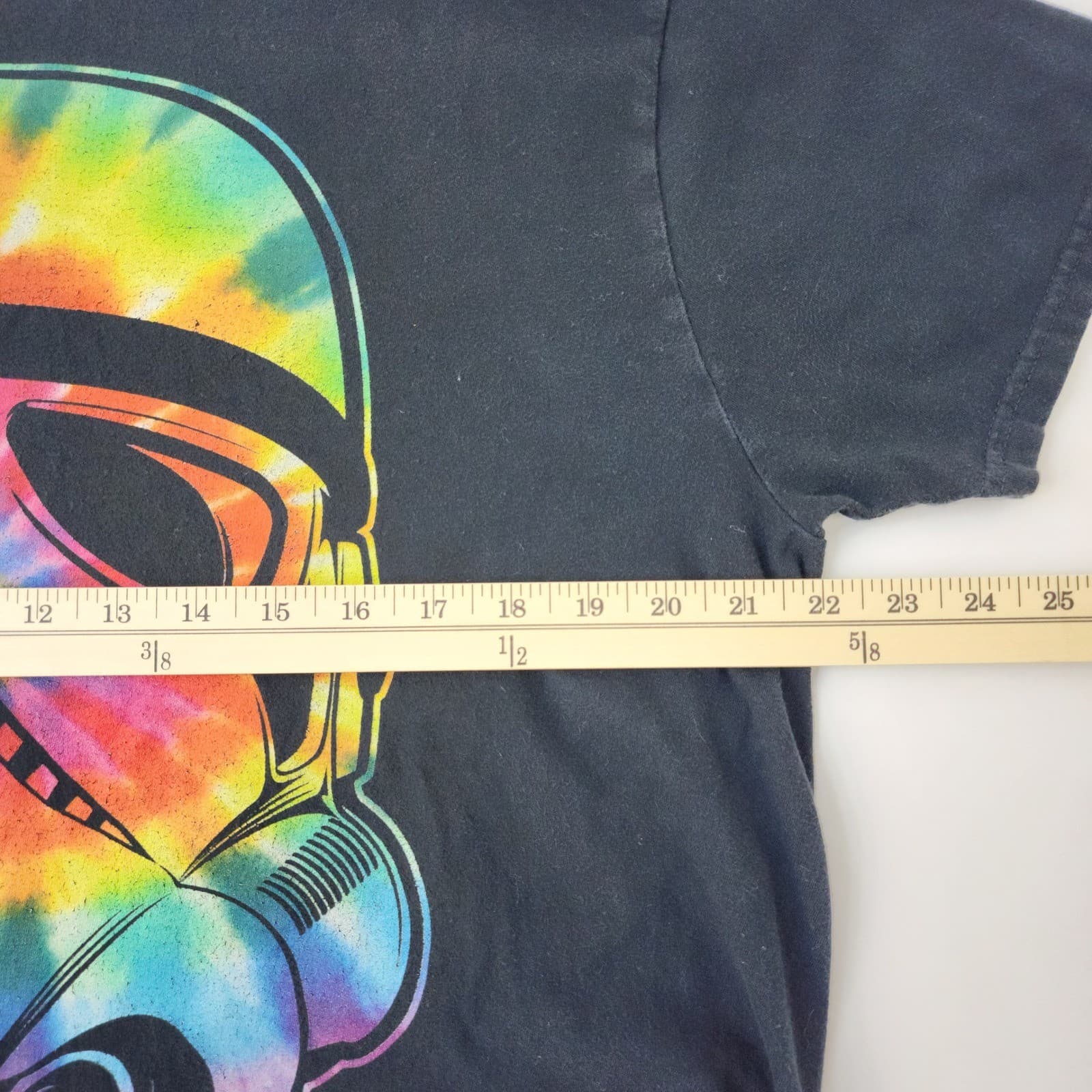 Star Wars Stormtrooper Tie Dye Rainbow Graphic T-Shirt Mens XL Black Cotton Tee - Thumbnail 5