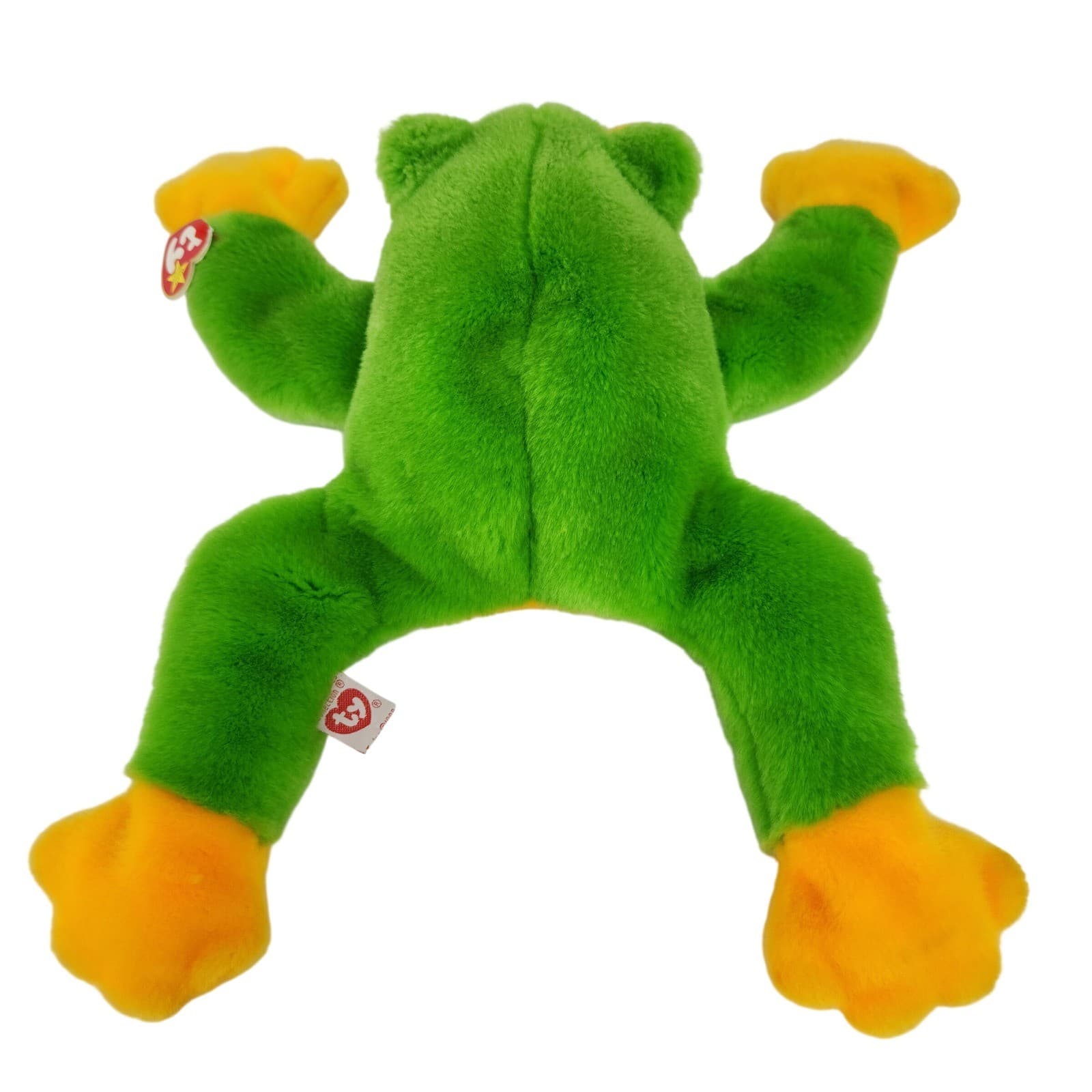 Ty Beanie Buddy SMOOCHY the Frog 1998 Large 15" - Thumbnail 5