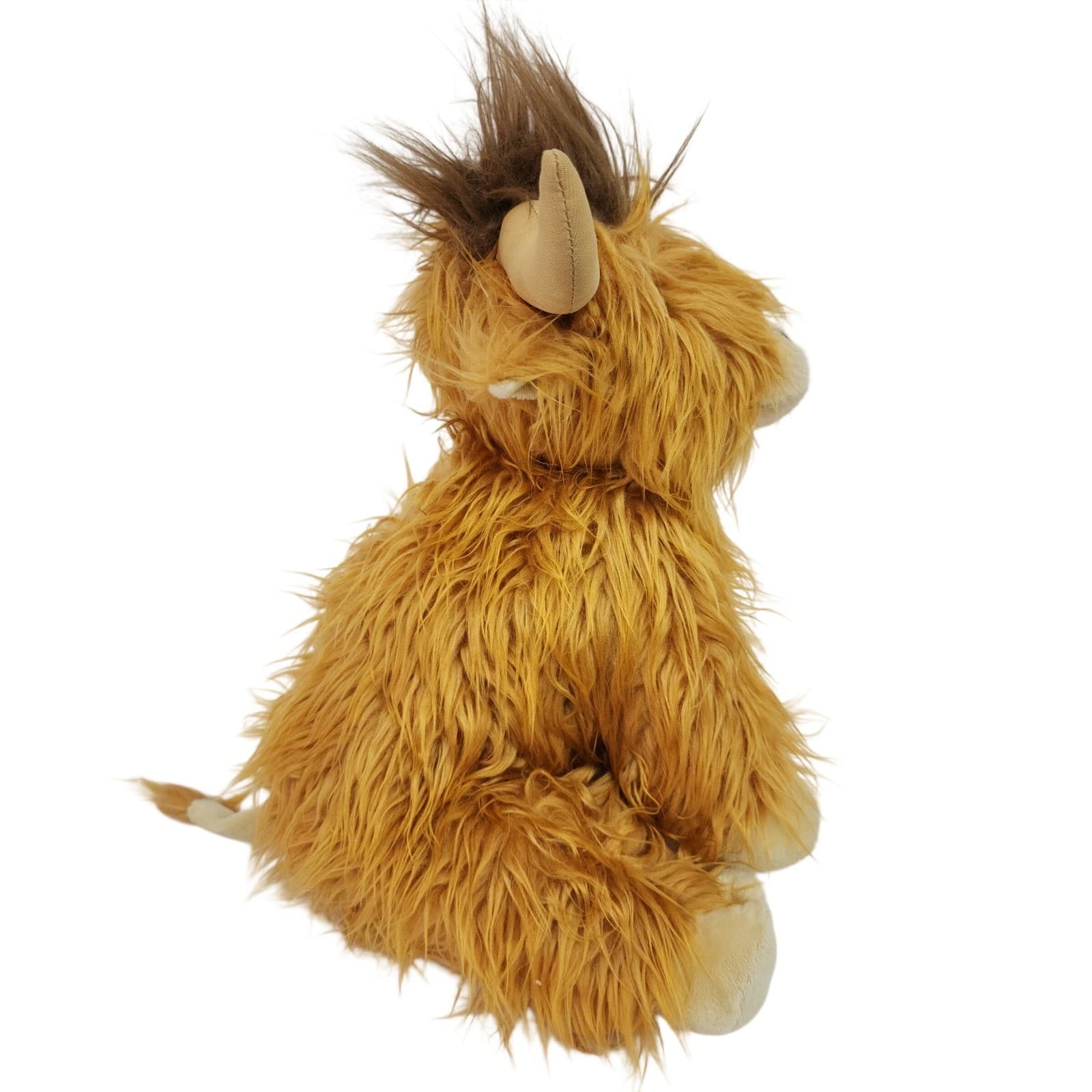 The Bear Factory Highland Cow Plush Shaggy Ginger Stuffed Animal 13 Inch Horns - Thumbnail 3