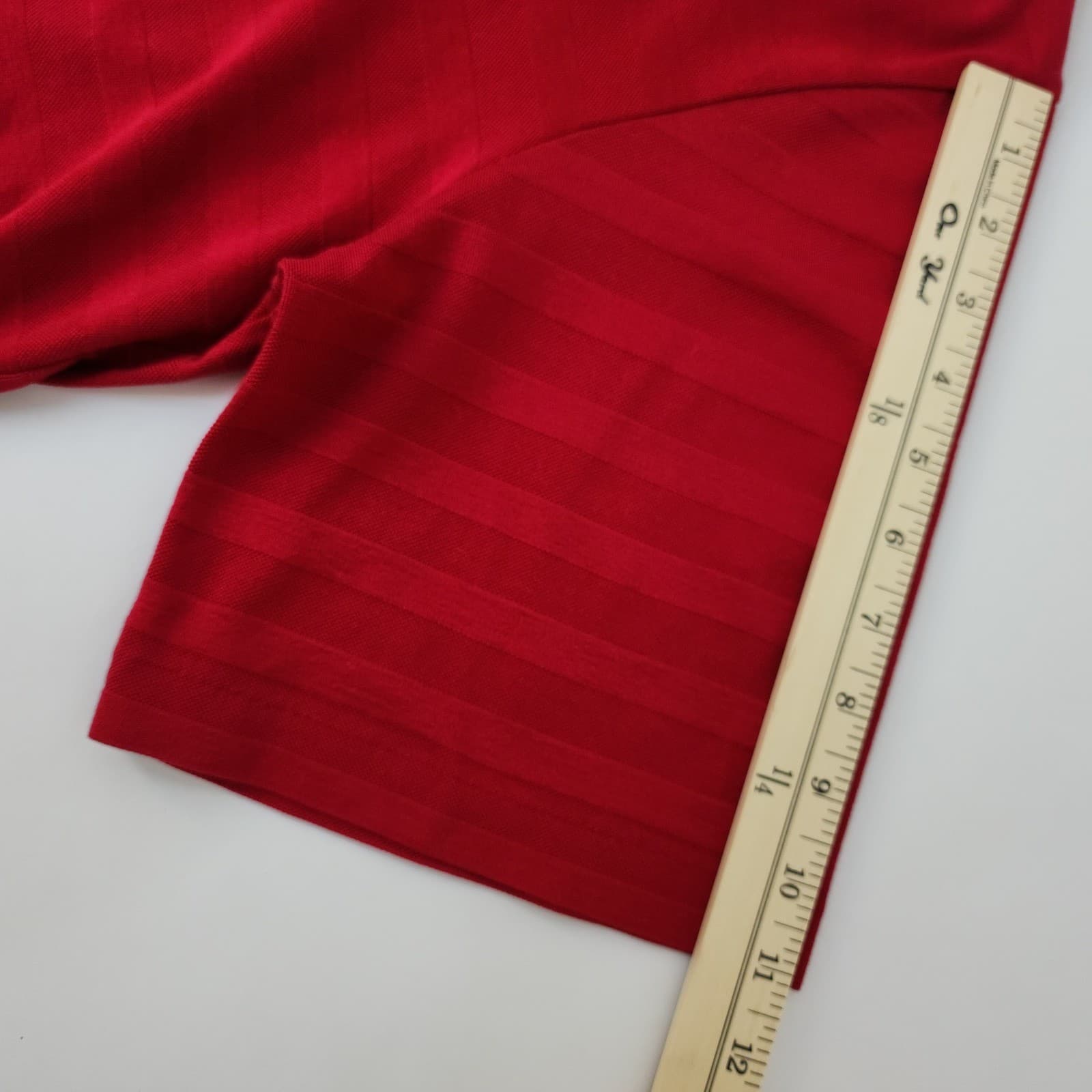 Polo Golf Ralph Lauren Red Striped Pima Cotton Polo Shirt Mens Large Short Sleev - Thumbnail 6
