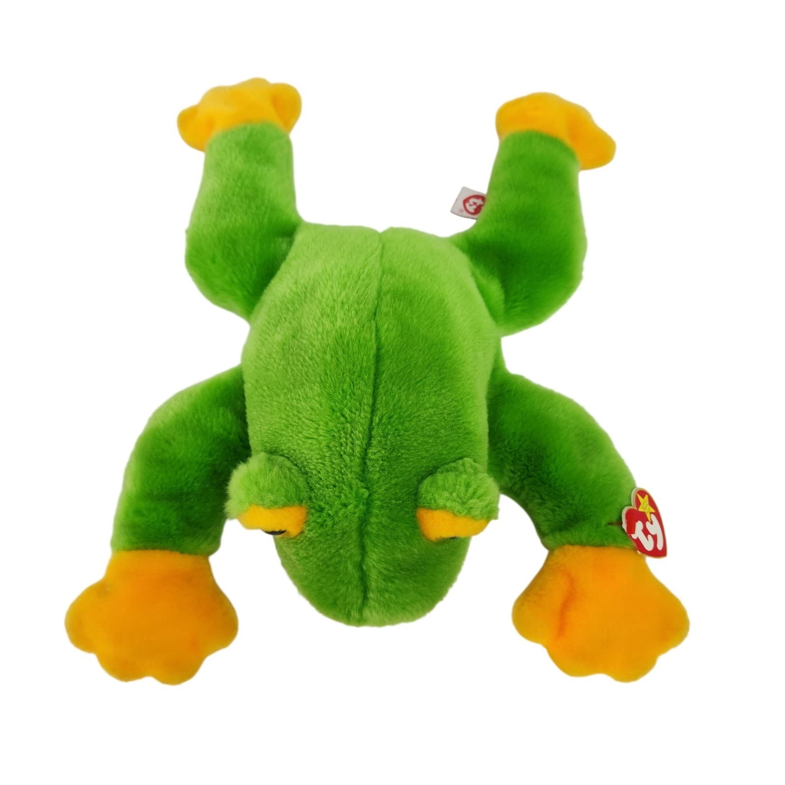 Ty Beanie Buddy SMOOCHY the Frog 1998 Large 15" - Thumbnail 4