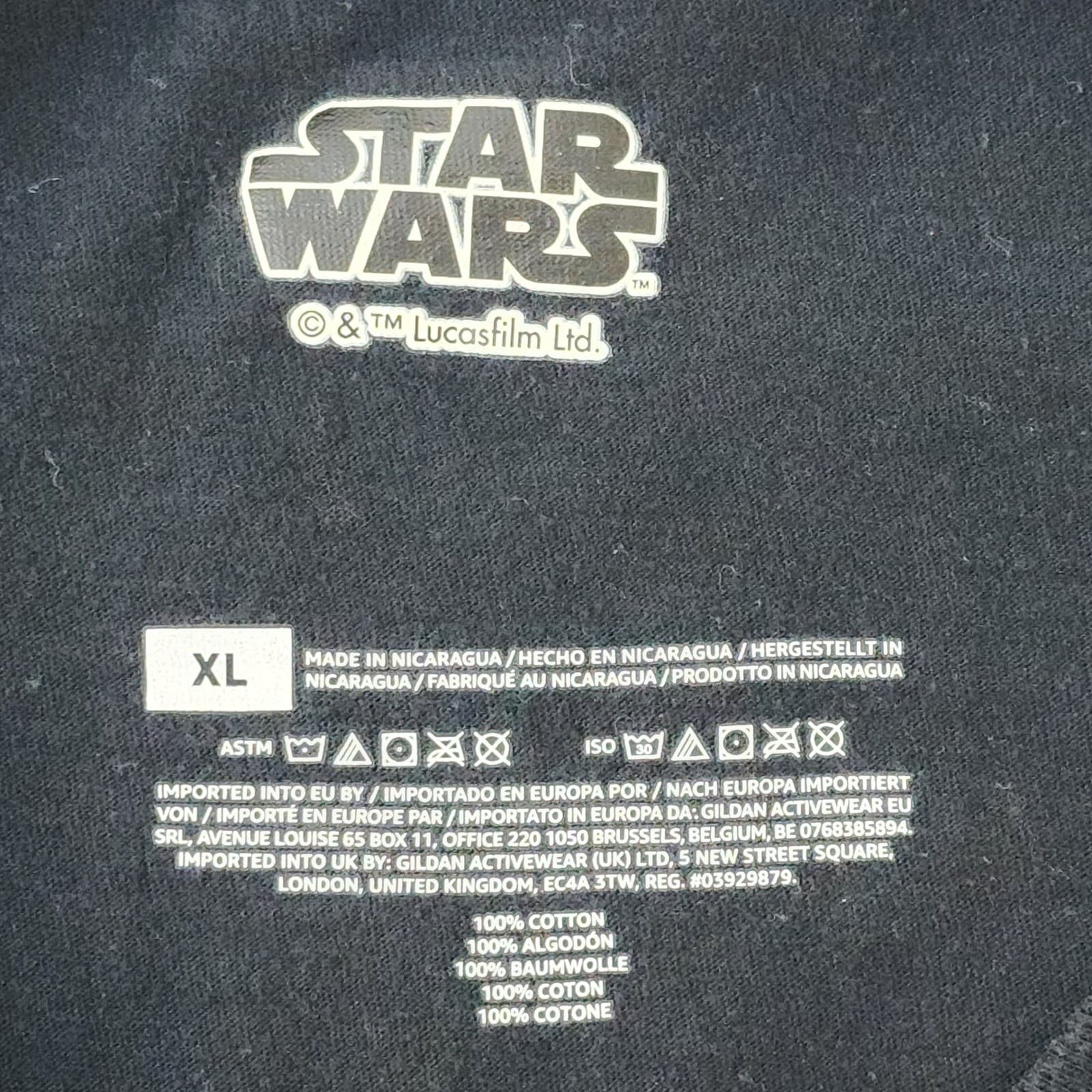 Star Wars Stormtrooper Tie Dye Rainbow Graphic T-Shirt Mens XL Black Cotton Tee - Thumbnail 3