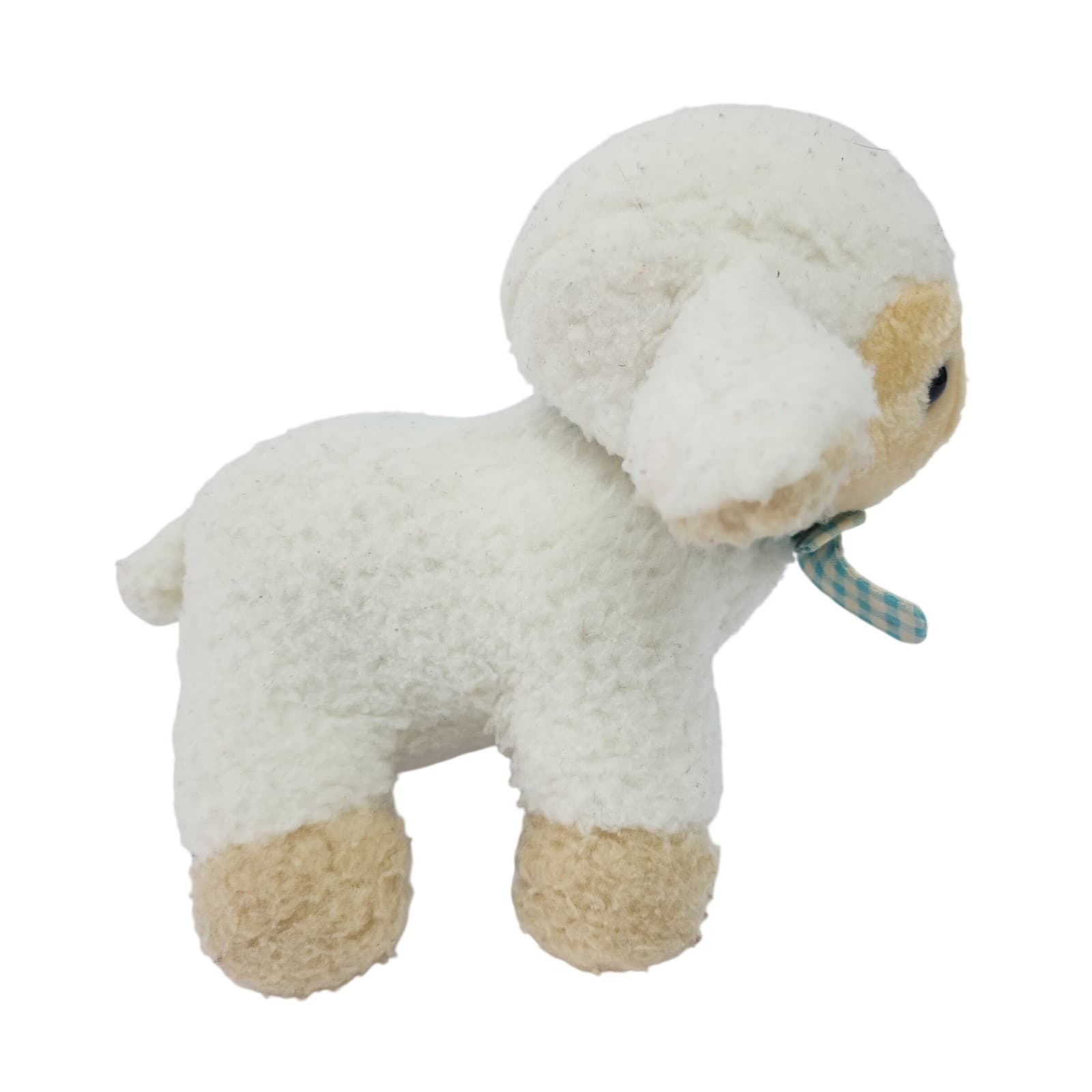 Vintage 1982 Dakin Wind Up Musical Lamb Plush White Sheep Tested working - Thumbnail 5