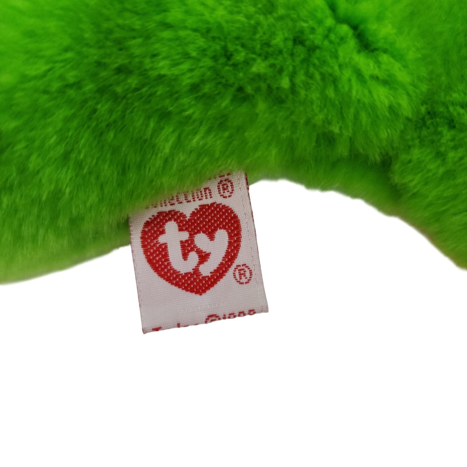 Ty Beanie Buddy SMOOCHY the Frog 1998 Large 15" - Thumbnail 6