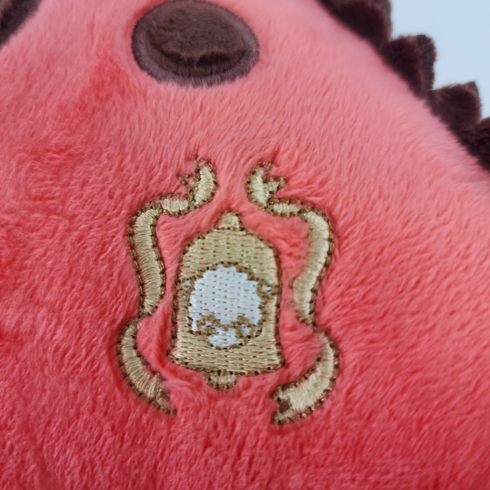 Bellzi Rexxi T-Rex Dinosaur Plush Pink Coral White Stuffed Animal Plush - Thumbnail 6