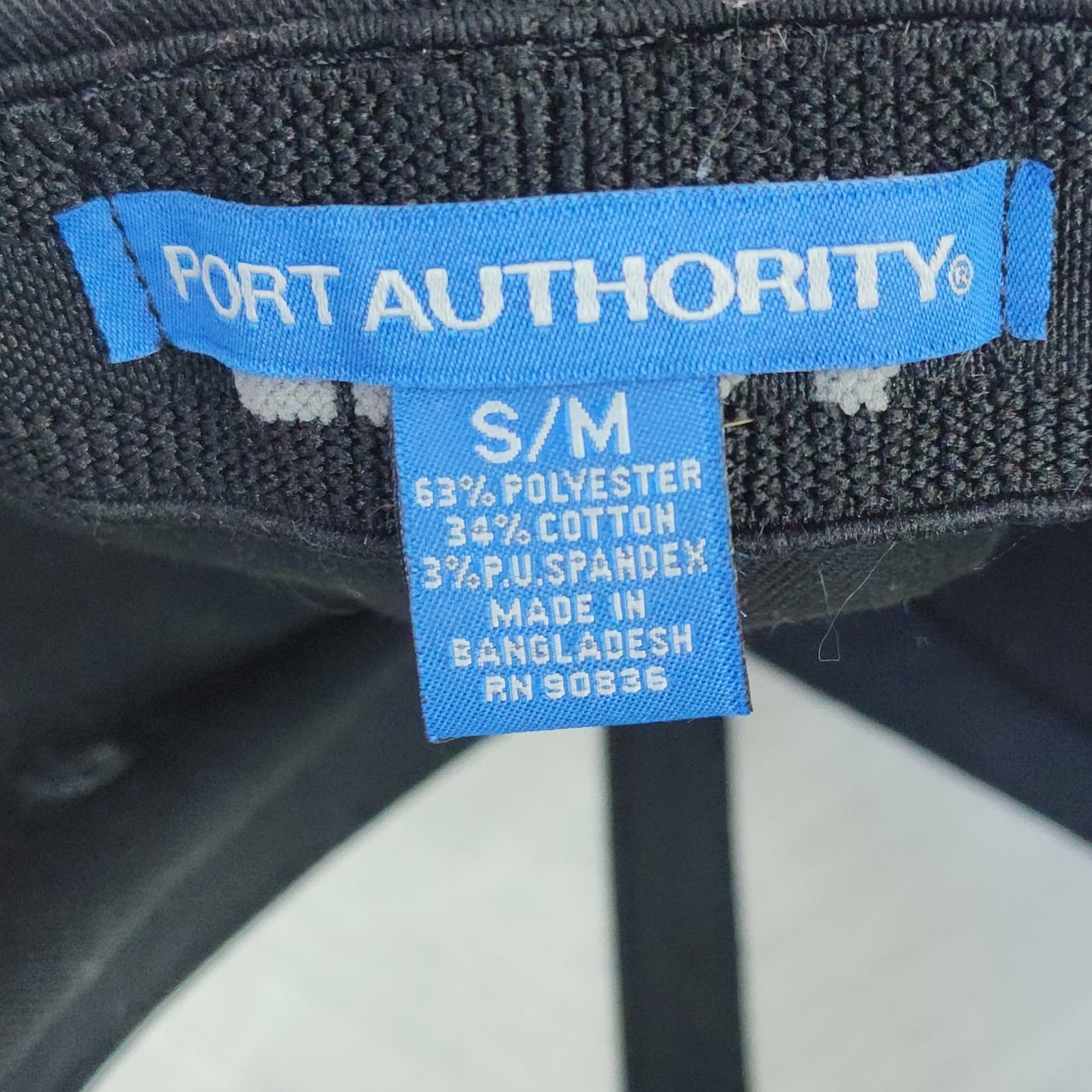 Port Authority Flexfit Vampire Tomato Embroidered Hat Black S/M Baseball Cap - Thumbnail 5