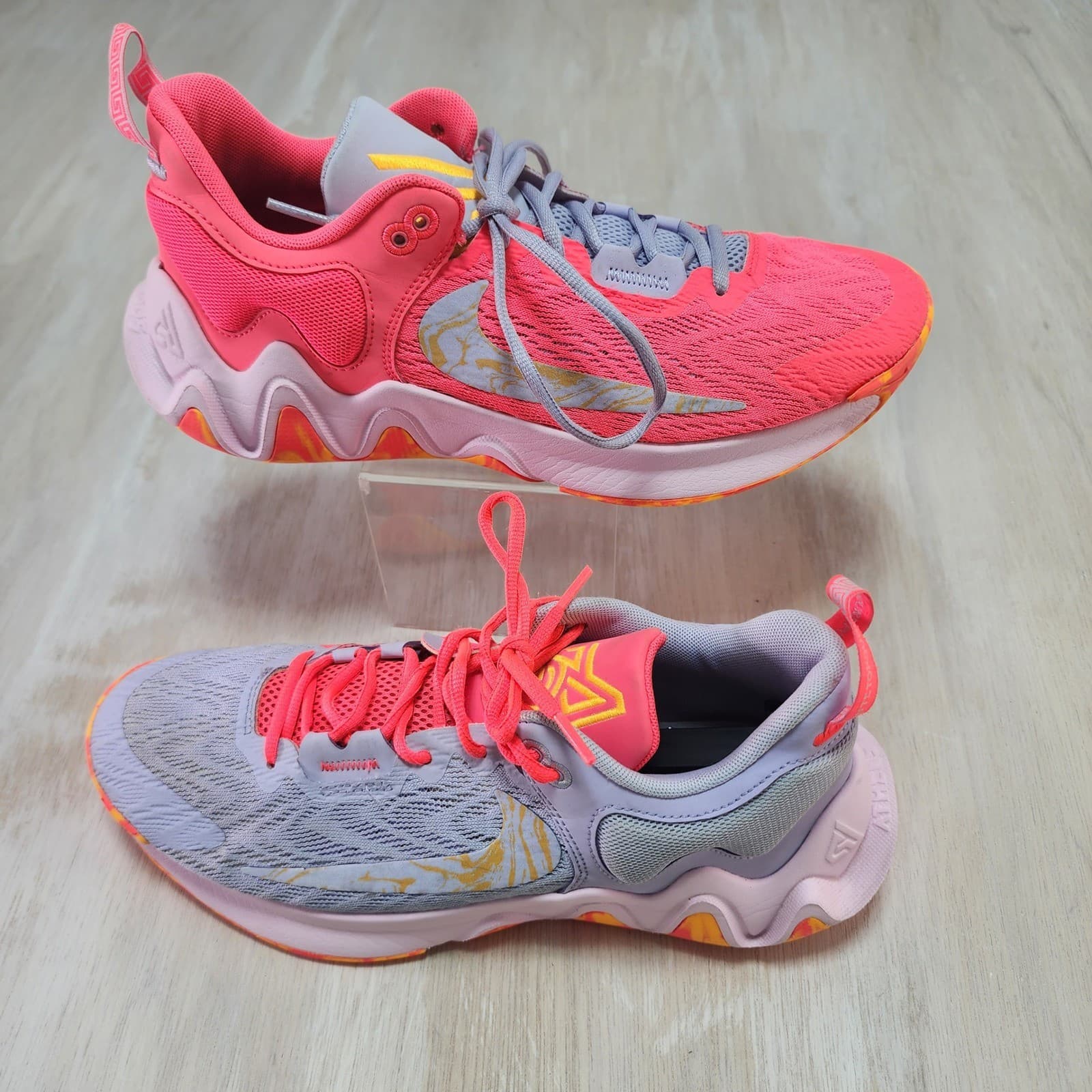 Nike Giannis Immortality 2 Men 9.5 Pink Purple Basketball Shoes DM0825-600 - Thumbnail 5