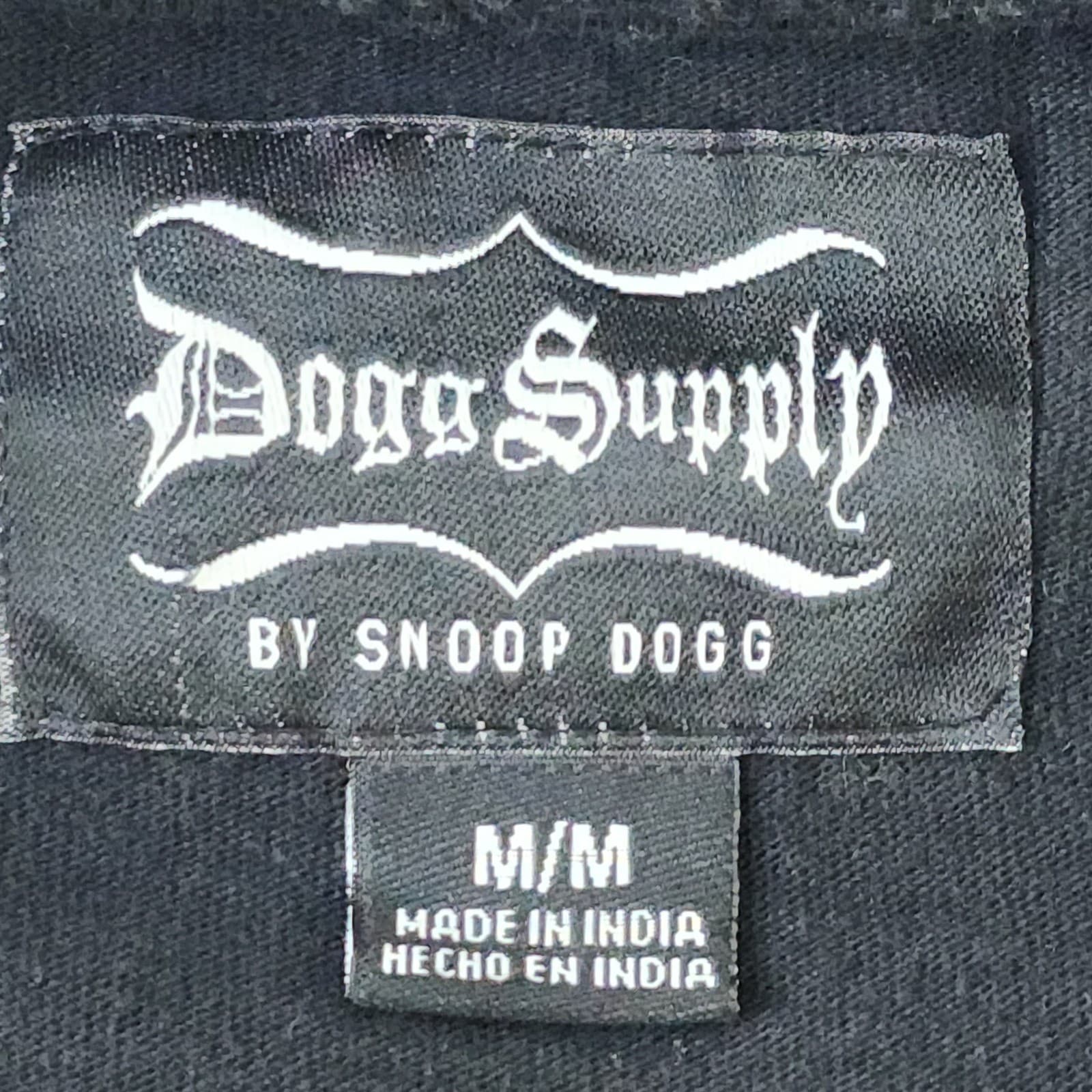 Dogg Supply Snoop Dogg Graphic T-Shirt Mens Medium Black Rap Tee Hip Hop - Thumbnail 2