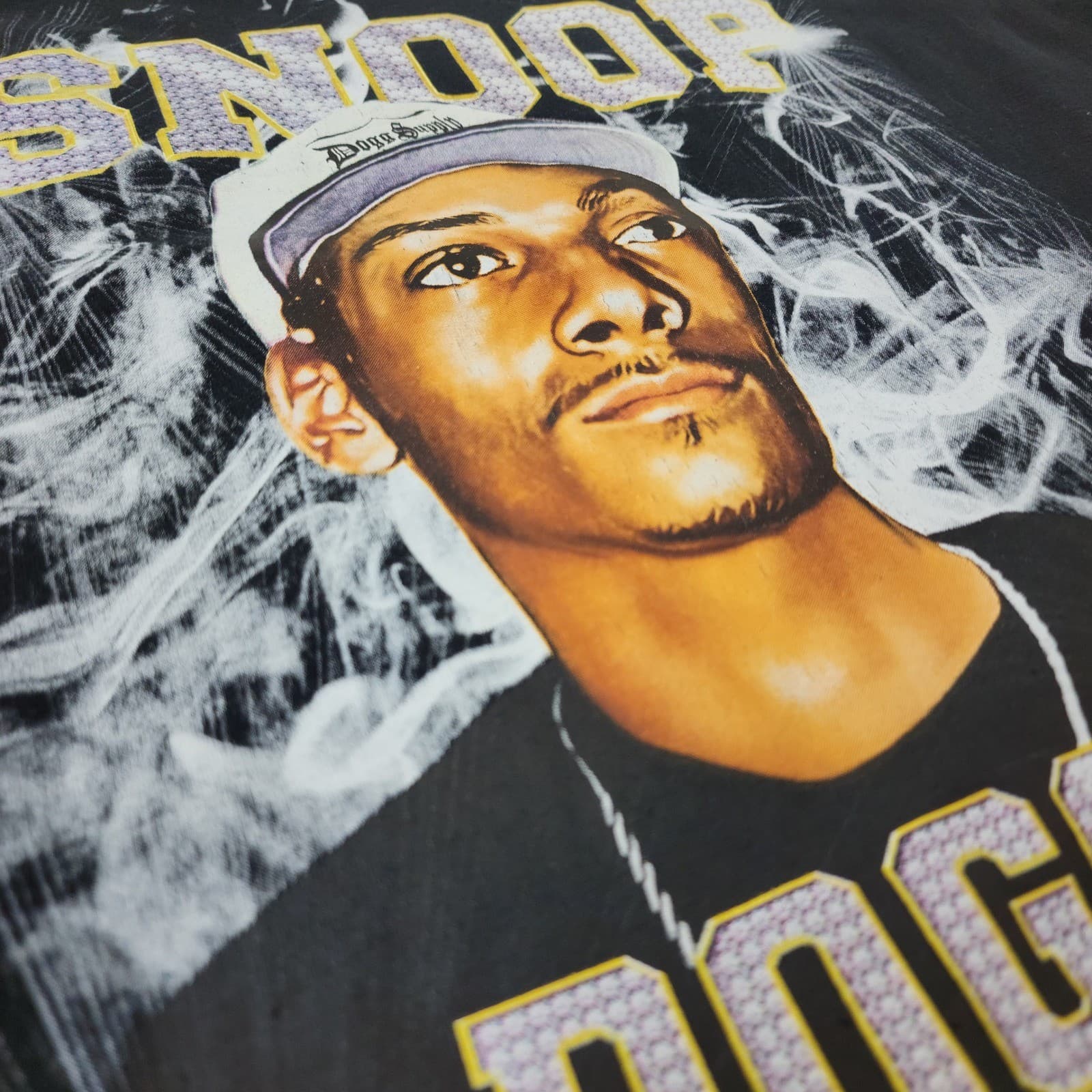 Dogg Supply Snoop Dogg Graphic T-Shirt Mens Medium Black Rap Tee Hip Hop - Thumbnail 4