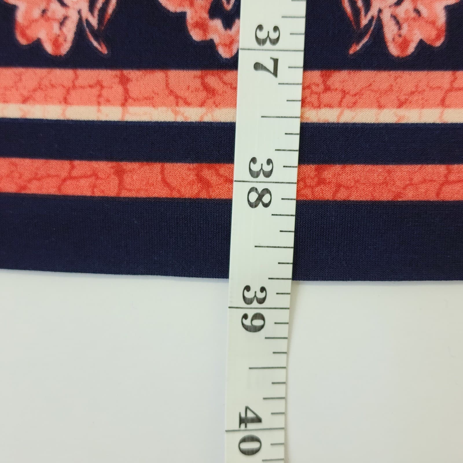JM Collection Navy Coral Paisley Sleeveless Rhinestone Split Neck Dress XL - Thumbnail 2