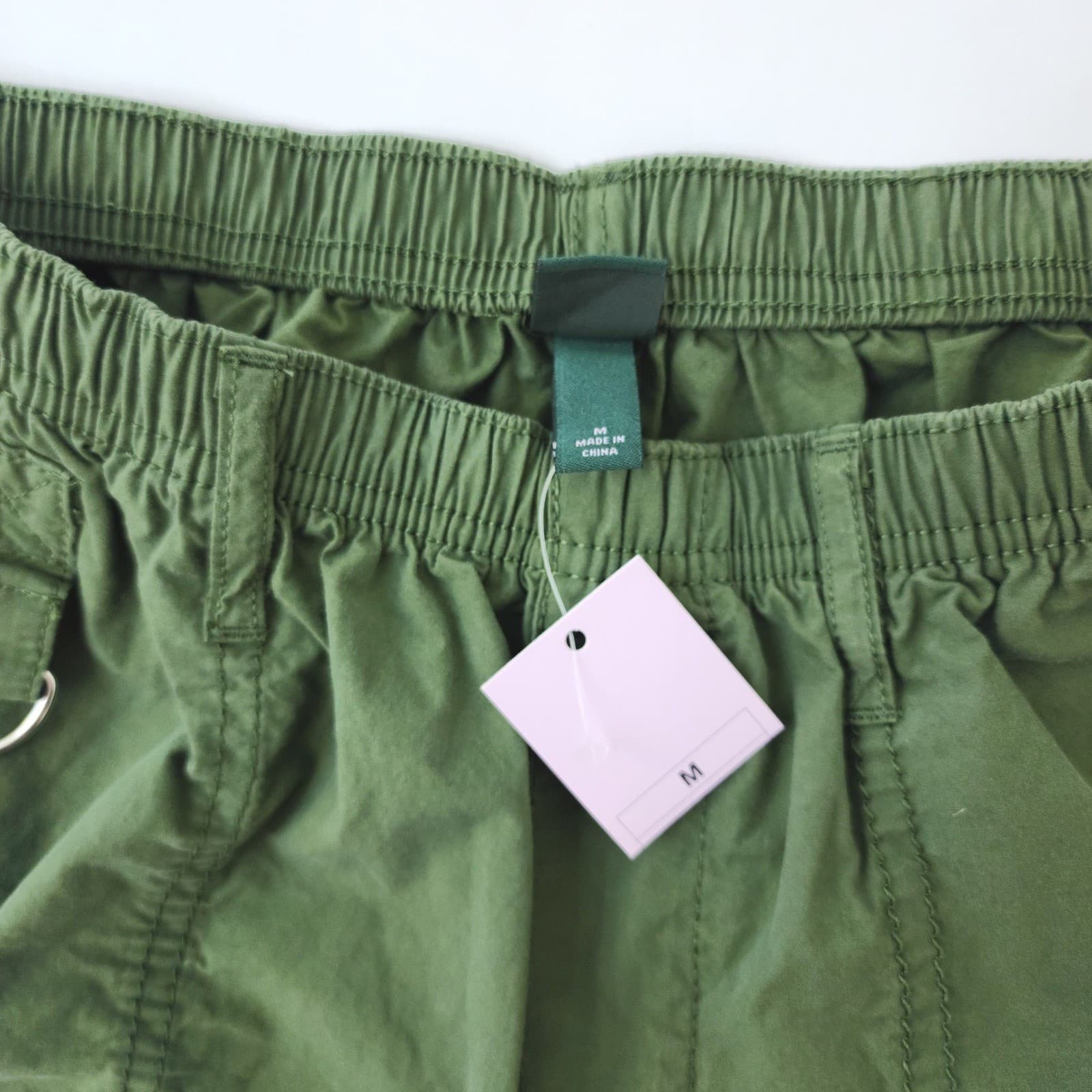 Wild Fable Olive Green Wide Leg Cargo Pants Women Medium NWT Streetwear Utility - Thumbnail 4
