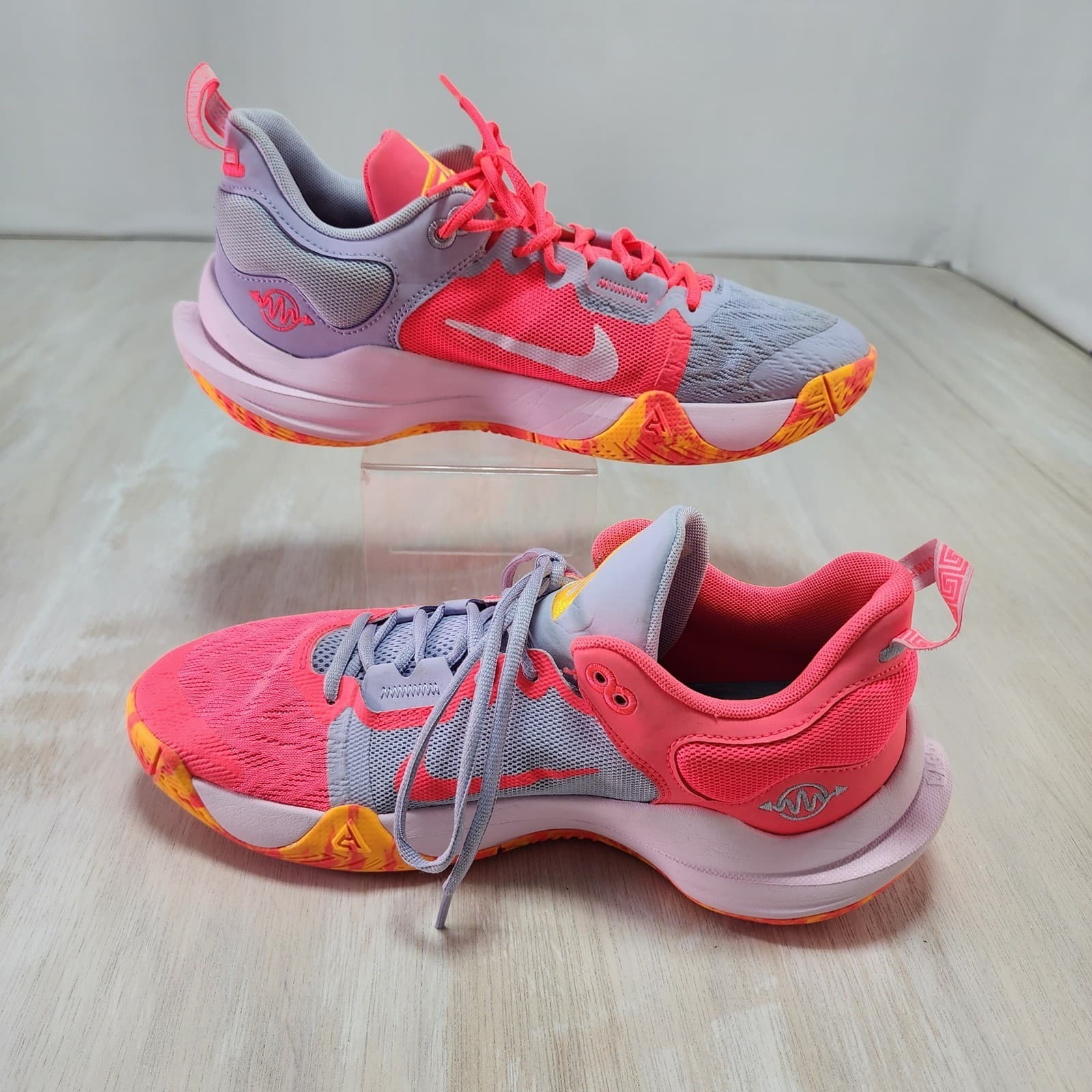 Nike Giannis Immortality 2 Men 9.5 Pink Purple Basketball Shoes DM0825-600 - Thumbnail 7
