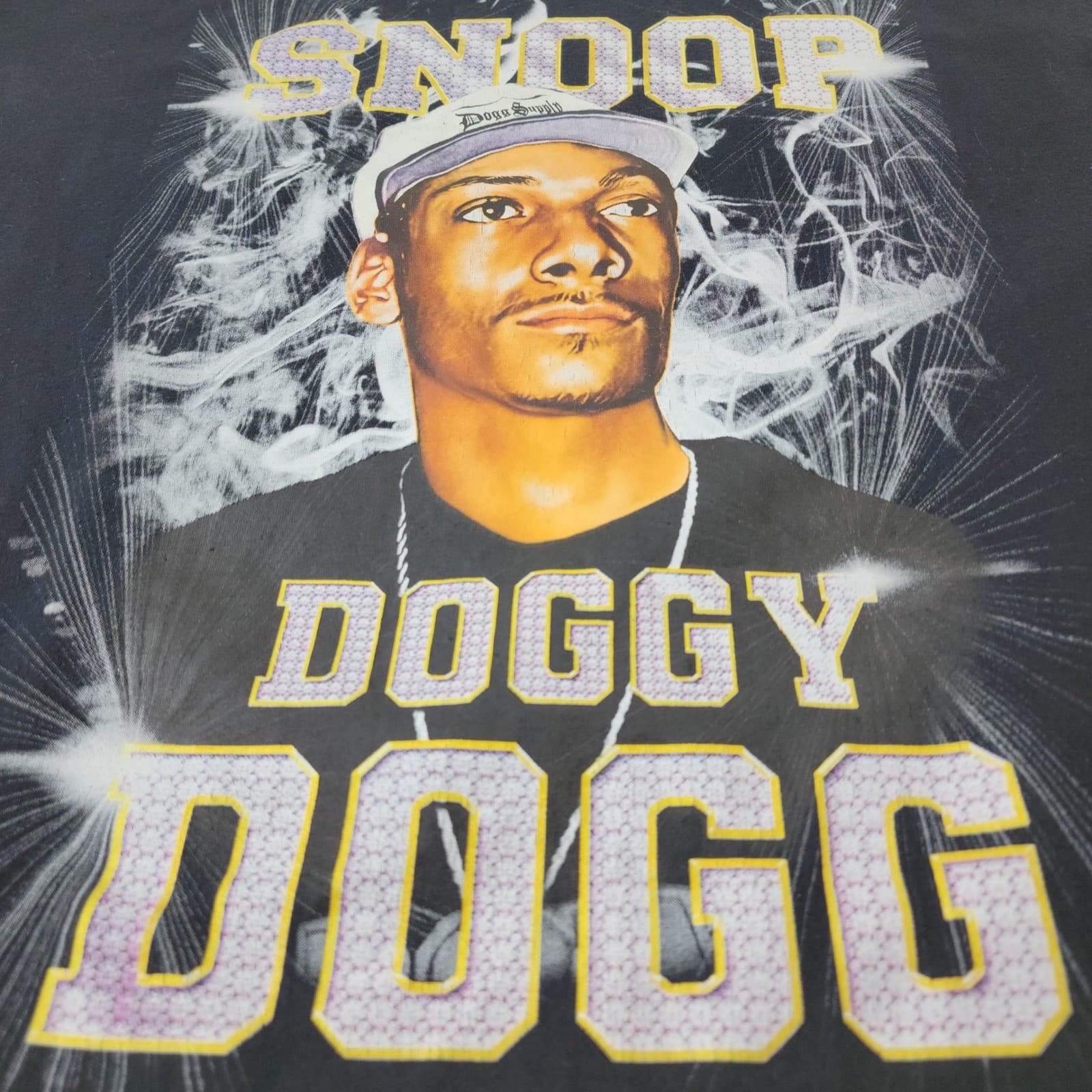 Dogg Supply Snoop Dogg Graphic T-Shirt Mens Medium Black Rap Tee Hip Hop - Thumbnail 3