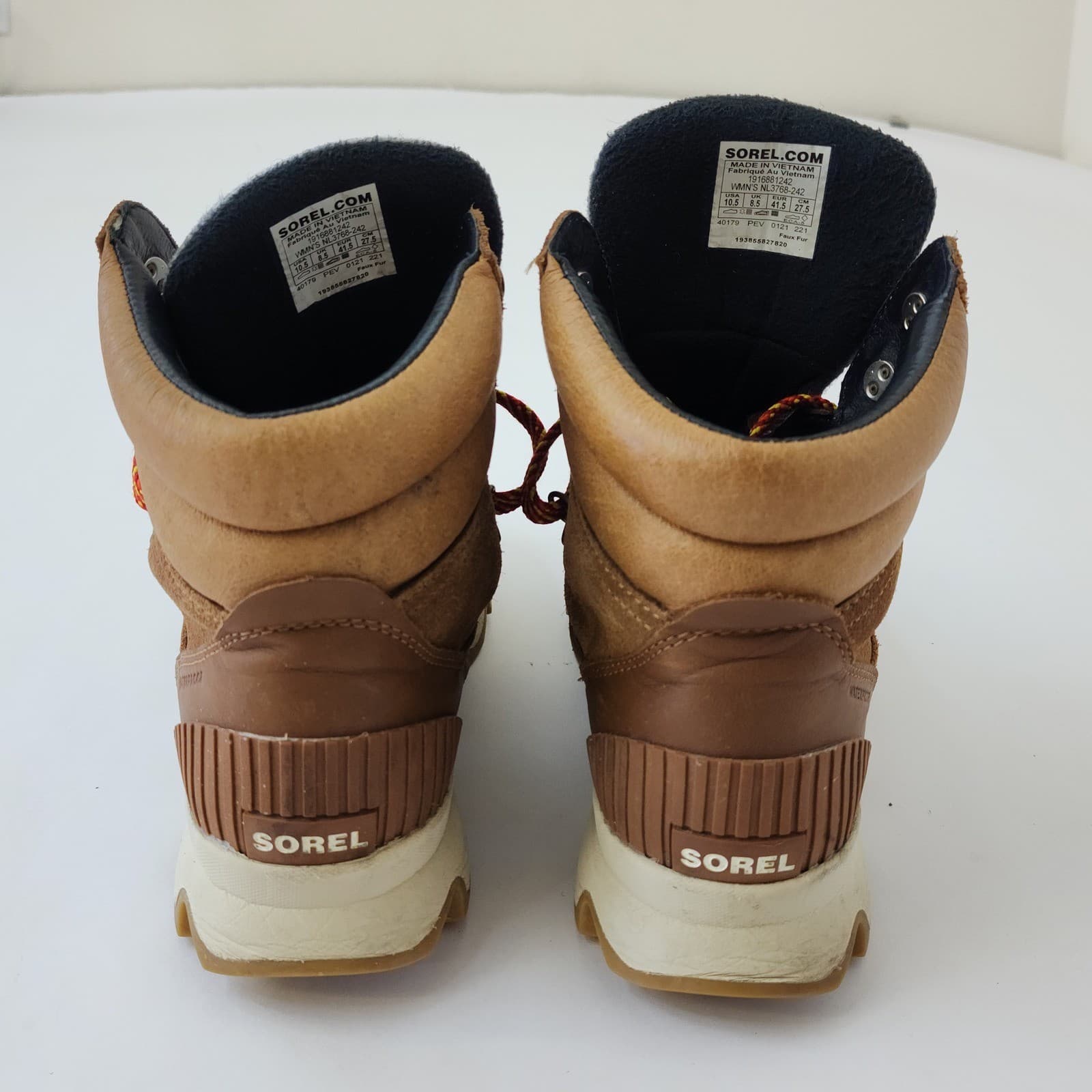 Sorel Kinetic Conquest Waterproof Winter Boots Tan Brown NL3768-242 Womens 10.5 - Thumbnail 4