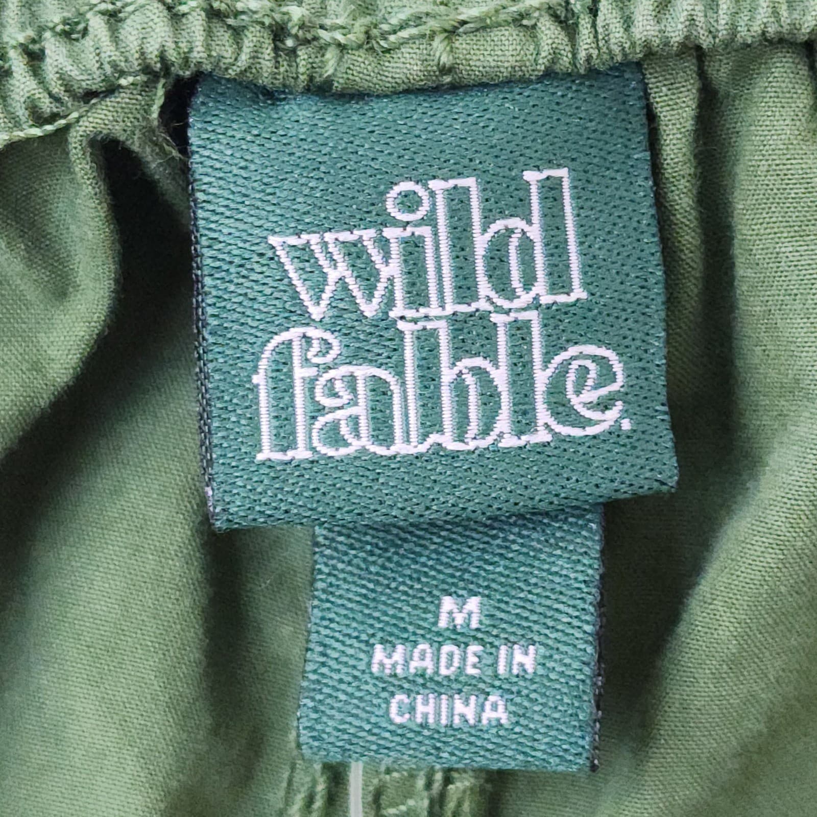 Wild Fable Olive Green Wide Leg Cargo Pants Women Medium NWT Streetwear Utility - Thumbnail 5