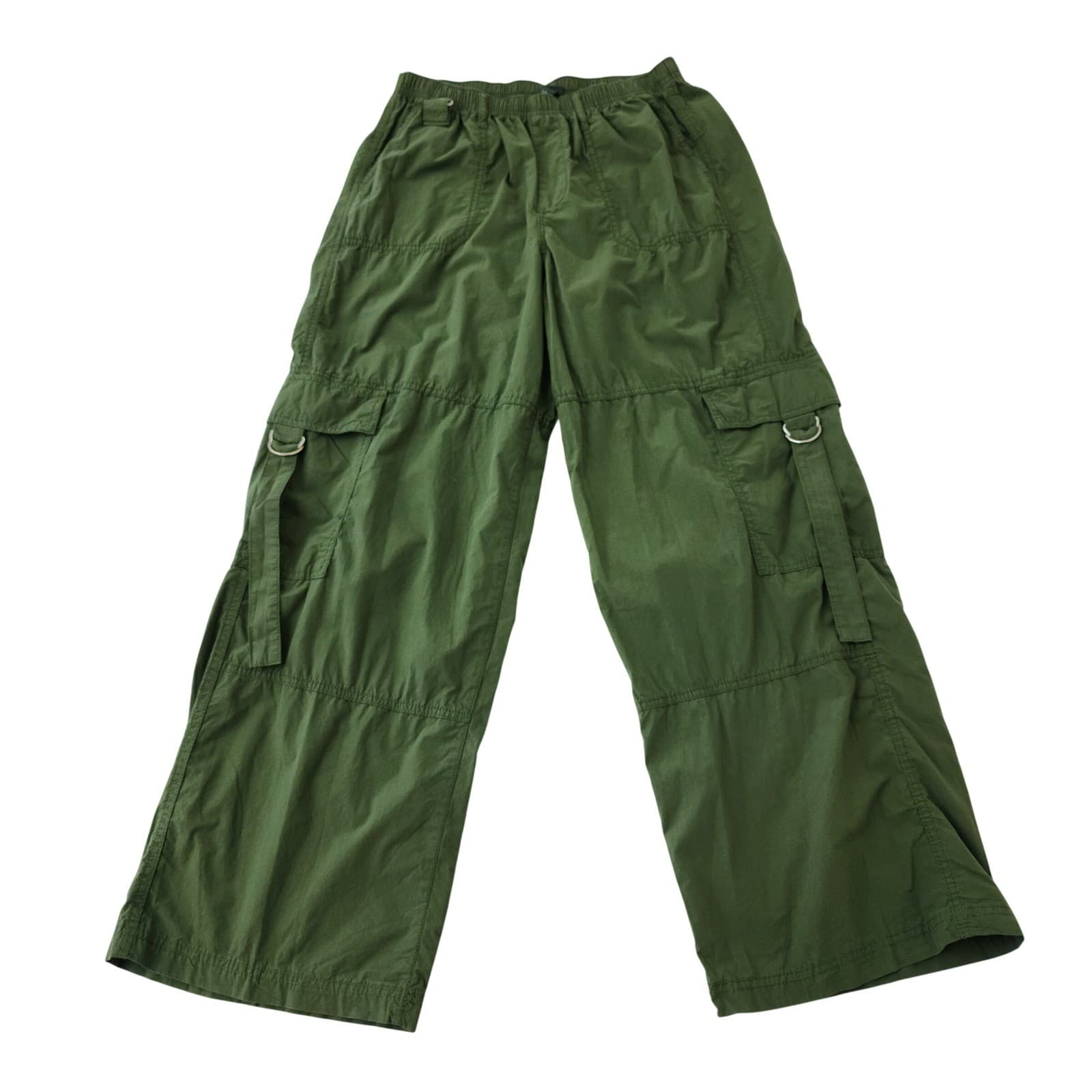 Wild Fable Olive Green Wide Leg Cargo Pants Women Medium NWT Streetwear Utility