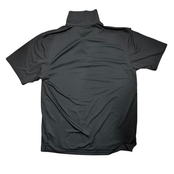 Larceny Bourbon Mens Medium Collared Polo Black White Embroidered Logo EUC - Thumbnail 2