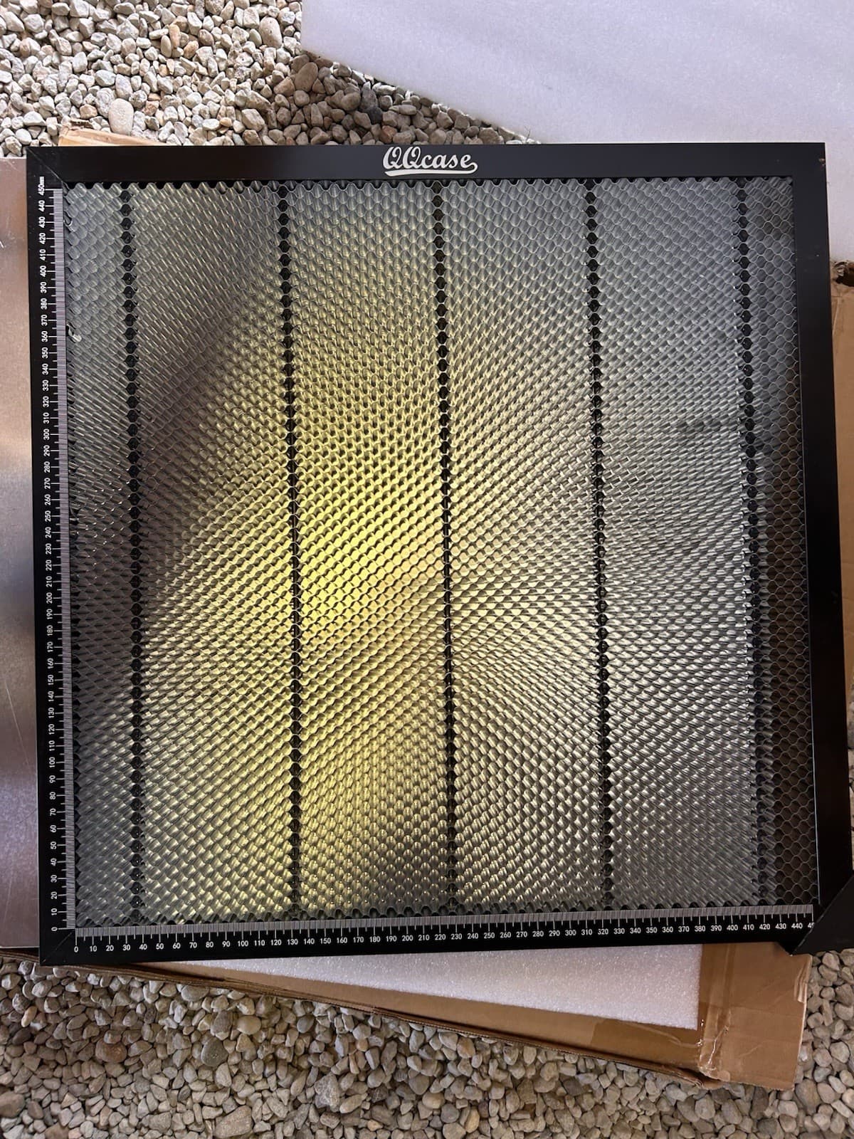 QQCASE 500MM X 500M Honeycomb Laser Engraver Bed Metal Cutting Work Table Panel - Thumbnail 3