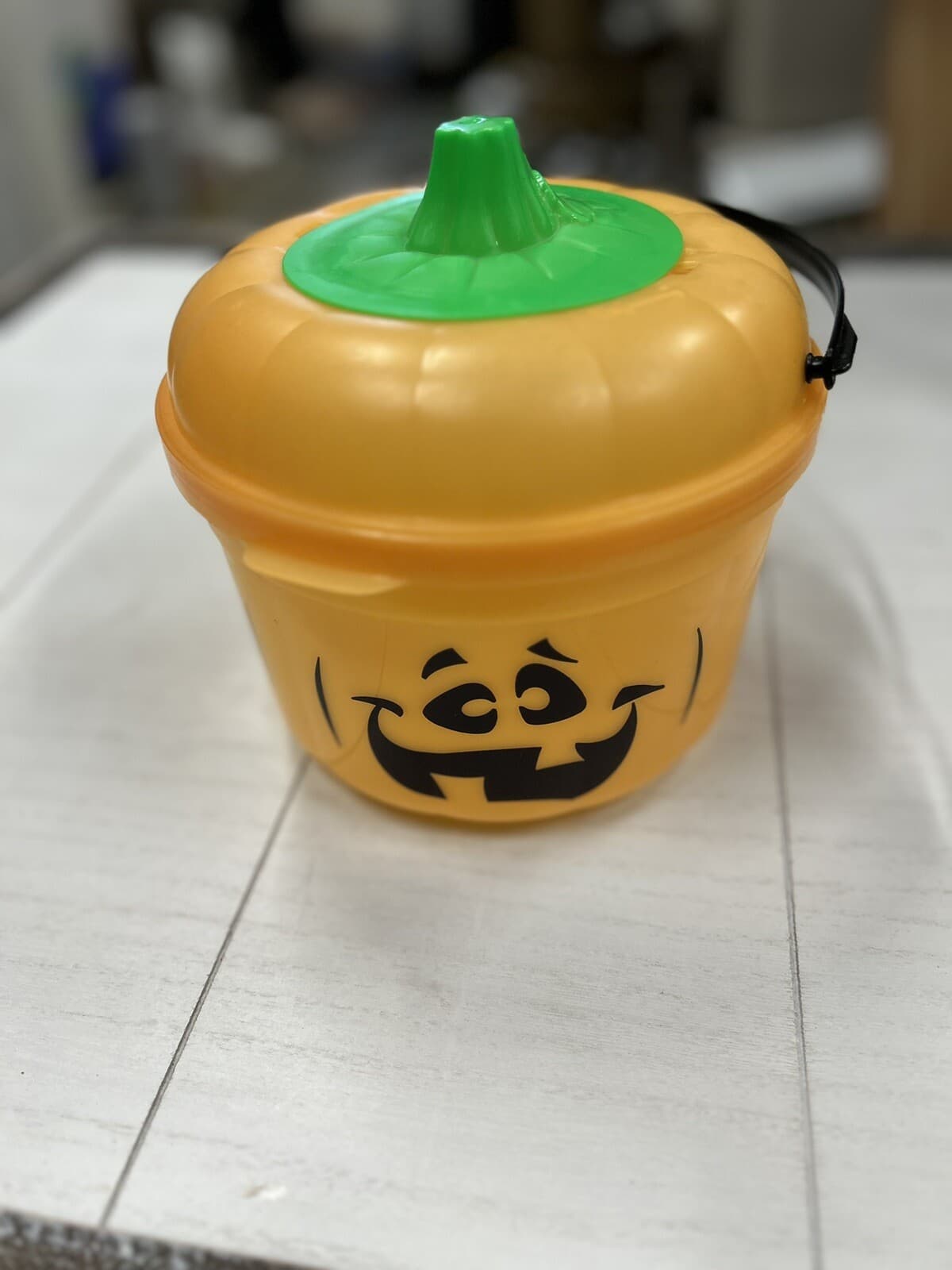McDonalds Halloween Pail Boo Buckets Vintage 1986 LOT OF 8 Pumpkin, Witch, Ghost - Thumbnail 2