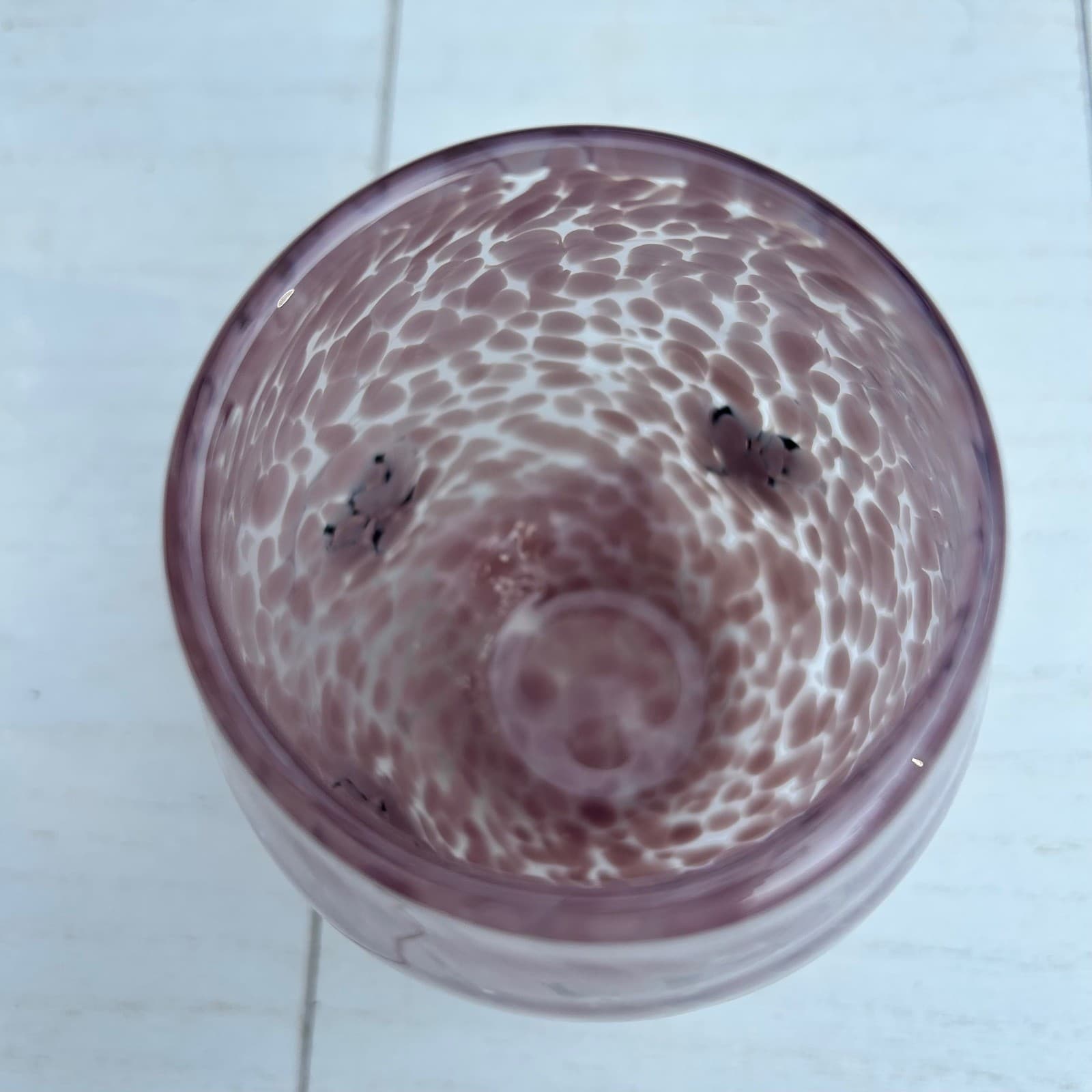 Pink Swirl Confetti Drinking Glass Icon Black Bow Decor Drinkware Cup Cute - Thumbnail 4