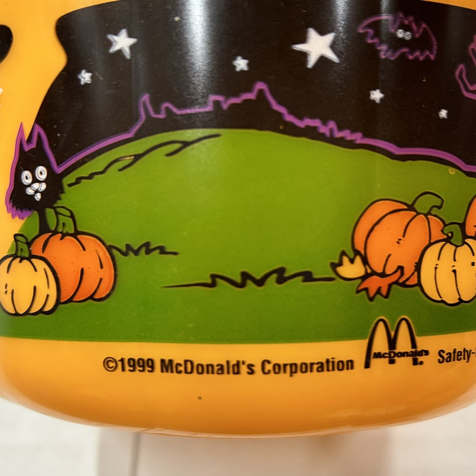 McDonalds Halloween Pail Boo Buckets Vintage 1986 LOT OF 8 Pumpkin, Witch, Ghost - Thumbnail 15