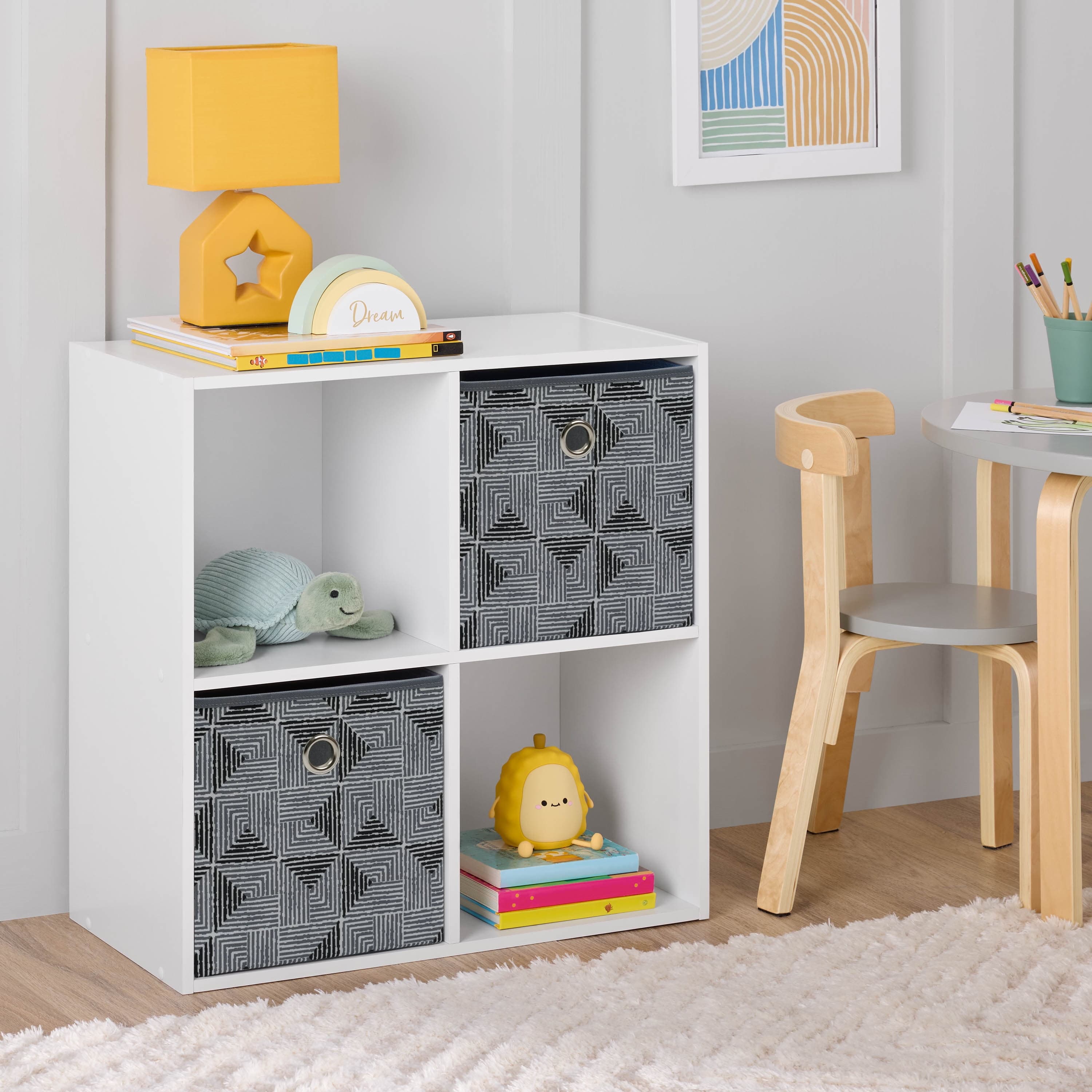 Mainstays 4 Cube Vertical Storage Organizer  White - Thumbnail 7