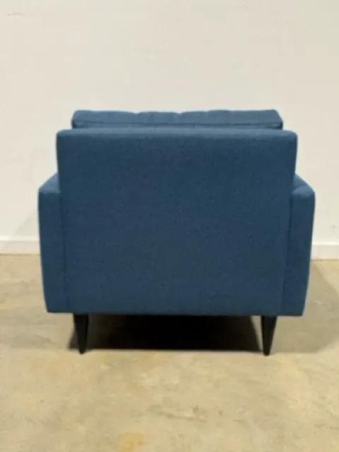 Crate & Barrel Blue Petrie Mid Century Arm Chair - Thumbnail 11