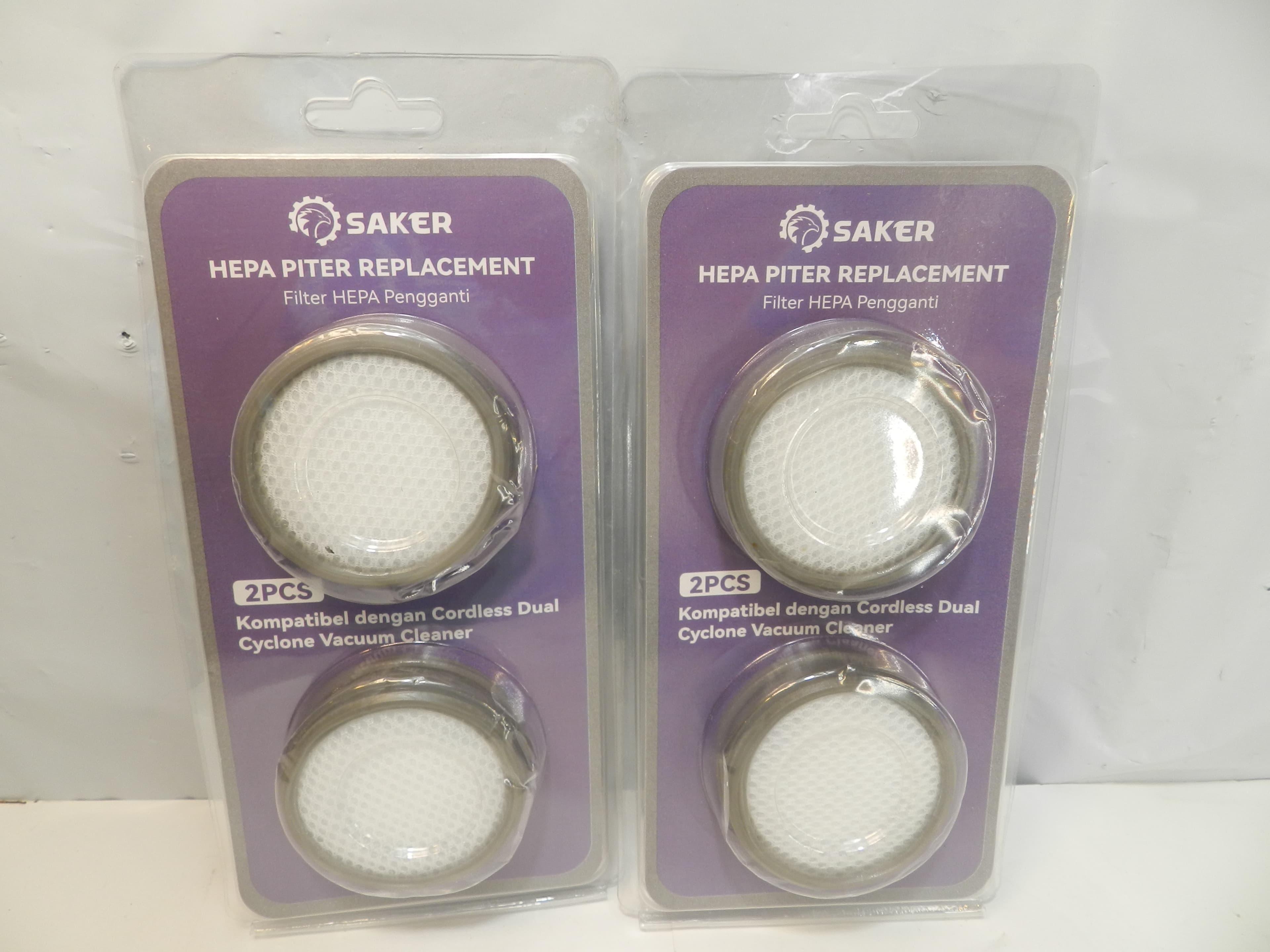 Saker HEPA Filter 2-Piece Set for Cyclone Saker Mattress Vacuum Cleaner P91K