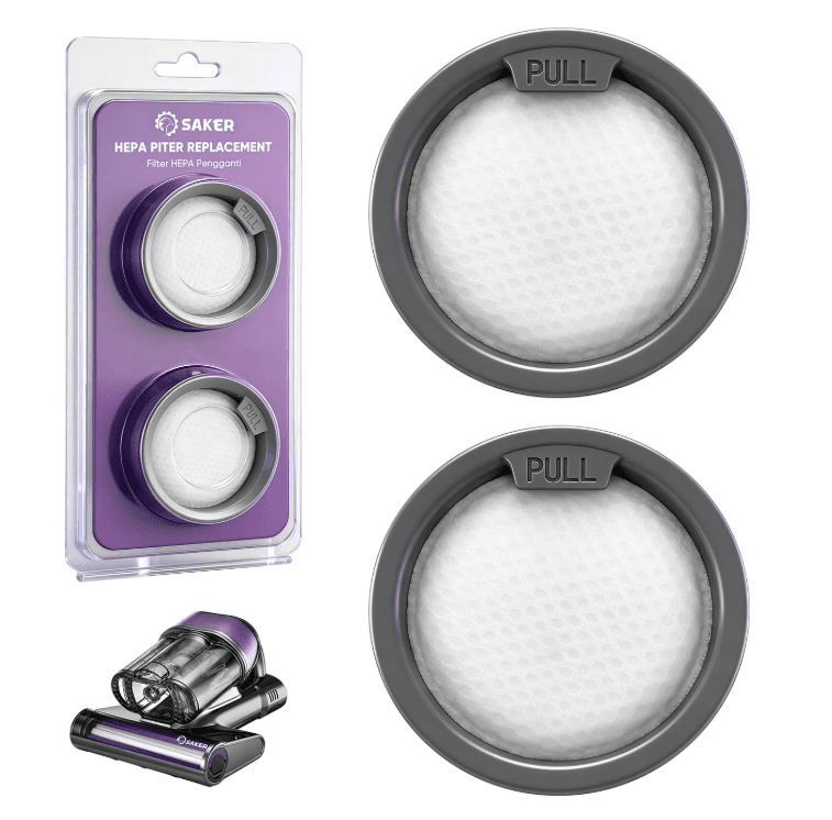 Saker HEPA Filter 2-Piece Set for Cyclone Saker Mattress Vacuum Cleaner P91K - Thumbnail 4