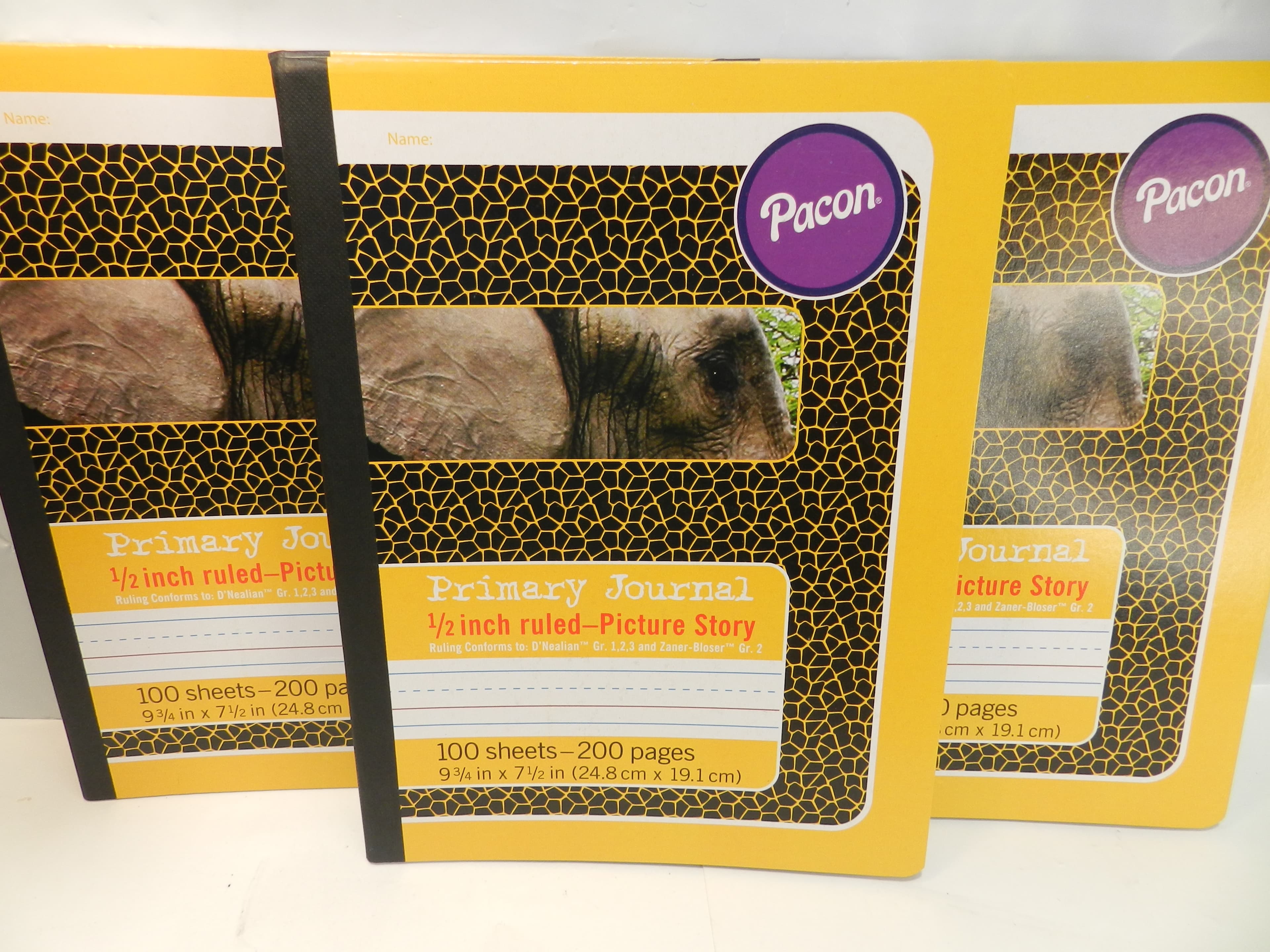 4 Pacon Primary Journal 1/2 inch Ruled Picture Story 200 Pages 9.75 x 7.5 (P92K) - Thumbnail 2