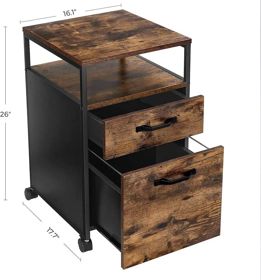 VASAGLE File Cabinet — Mobile Filing Cabinet - Thumbnail 5