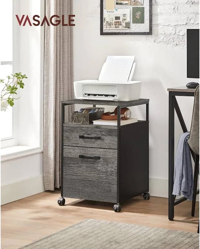 VASAGLE File Cabinet — Mobile Filing Cabinet - Thumbnail 4