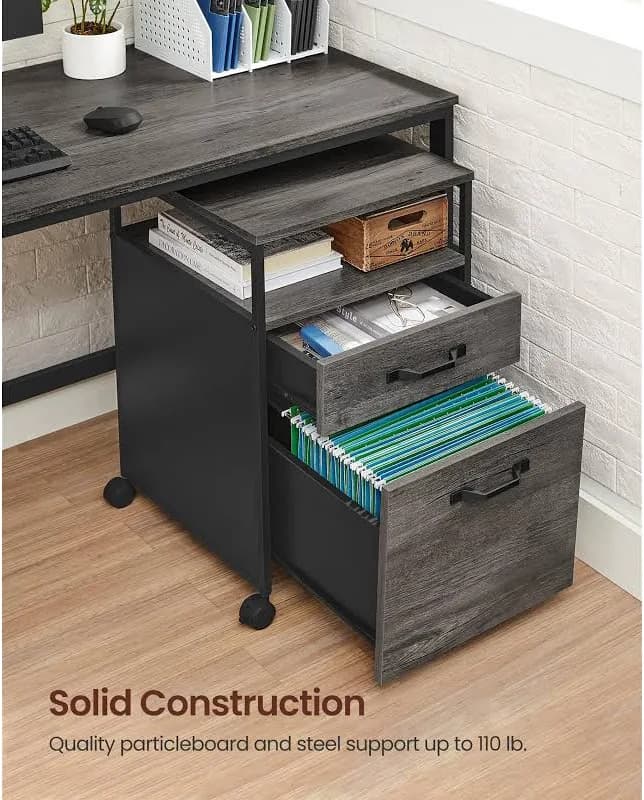 VASAGLE File Cabinet — Mobile Filing Cabinet - Thumbnail 8