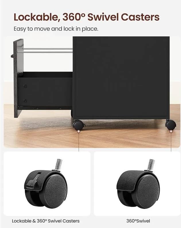 VASAGLE File Cabinet — Mobile Filing Cabinet - Thumbnail 11