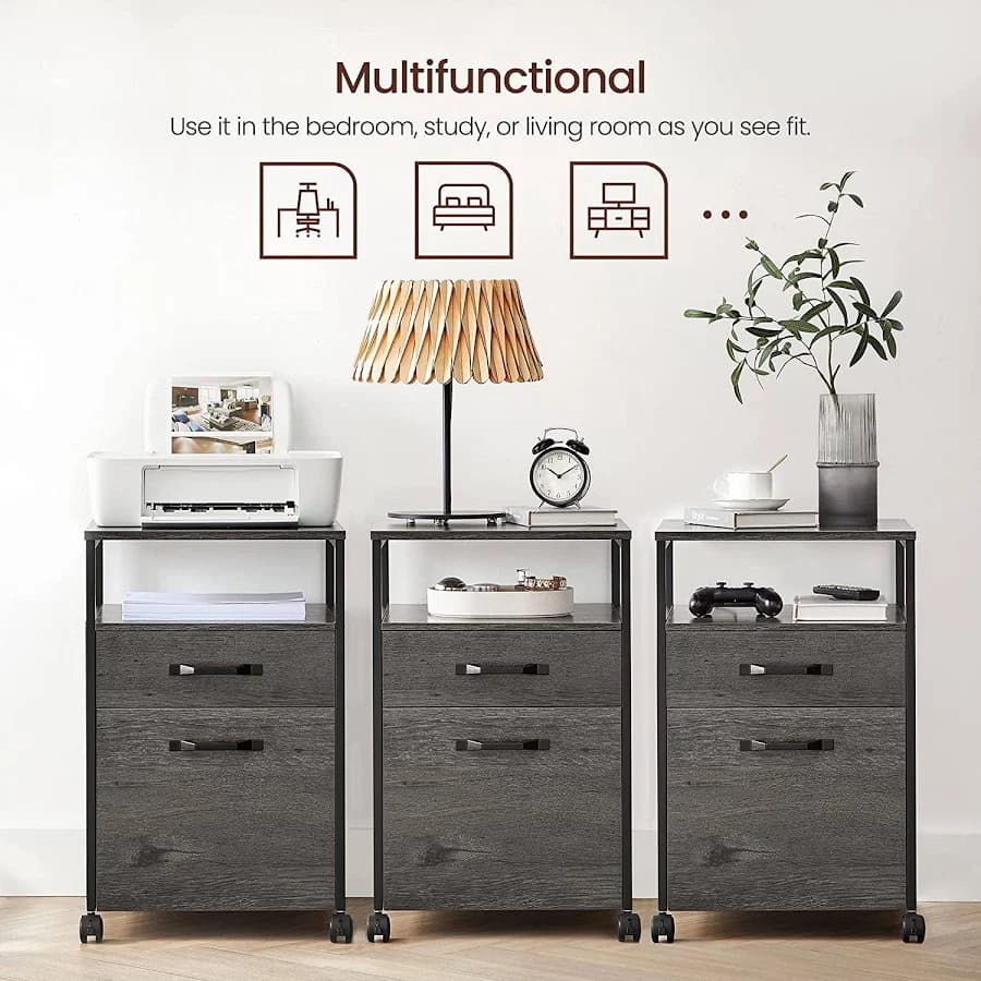 VASAGLE File Cabinet — Mobile Filing Cabinet - Thumbnail 12