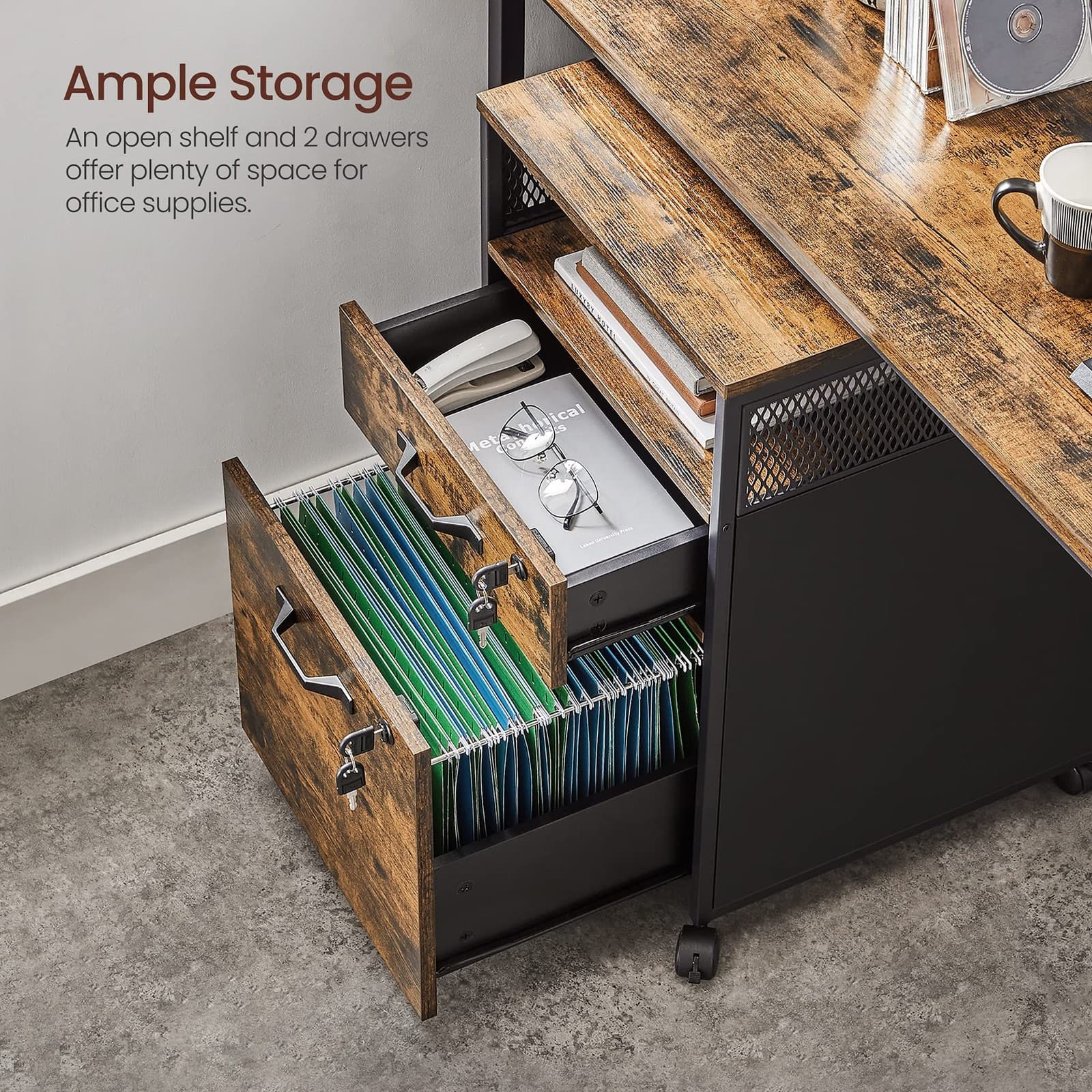 VASAGLE File Cabinet — Mobile Filing Cabinet - Thumbnail 20