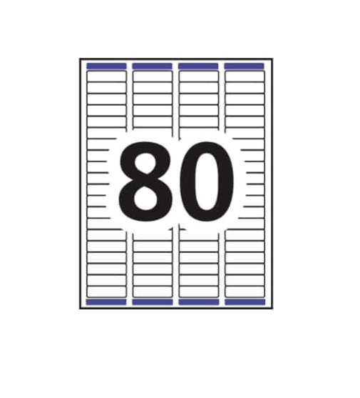5 Pks Avery 8167 Return Adress Labels 1/2" x 1 3/4" 10,000 Labels (P93K) - Thumbnail 3