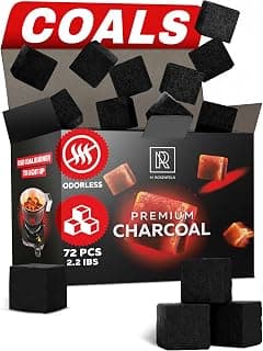 4 x 84 pcs Premium Hookah Charcoal — Hookah Coals for Hookah Coconut 25mm Cubes 84 pcs - 1.2 KG (2.6 lbs) Premium Quality 100% - Thumbnail 2