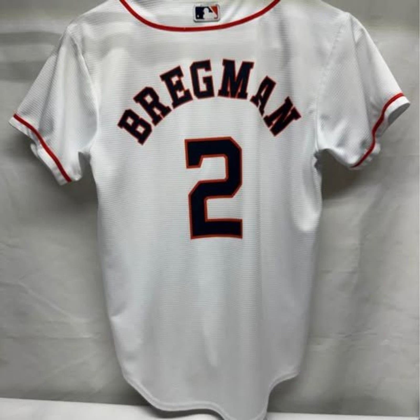 Houston Astros Jersey Boys Medium 10-12 White Baseball Bregman 2 - Thumbnail 2