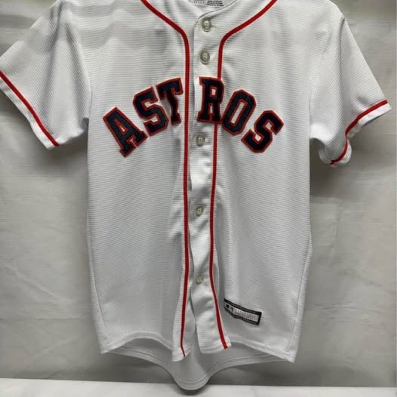 Houston Astros Jersey Boys Medium 10-12 White Baseball Bregman 2
