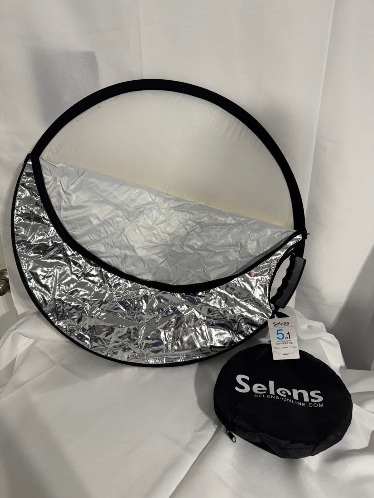 5-in-1 Foldable Round Reflectors for Photography, Fill Light Accessories2321 - Thumbnail 3
