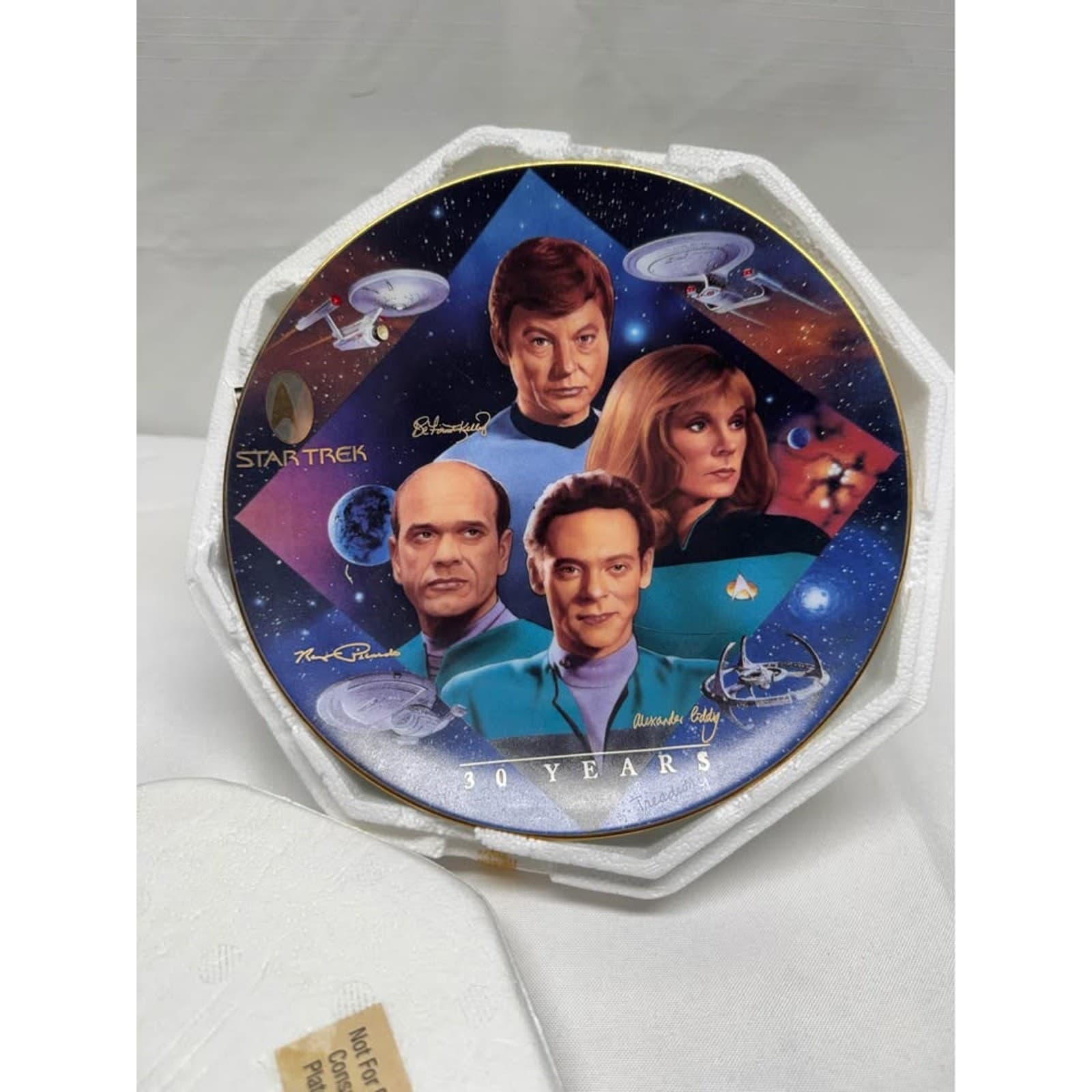 Star Trek 30th Anniversary Collectible Plate – Limited Edition Display Plate