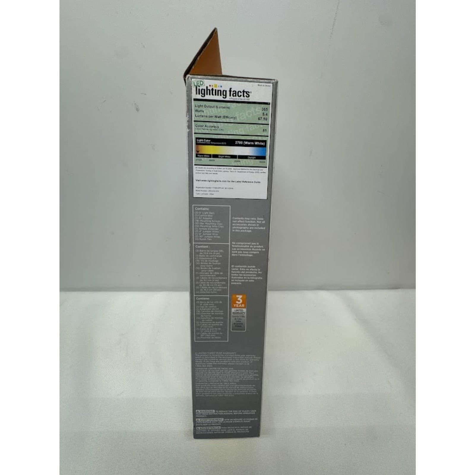 BLACK+DECKER LED Under Cabinet Lighting 3 (9in.) Bar Kit Easy to Install DIY - Thumbnail 4