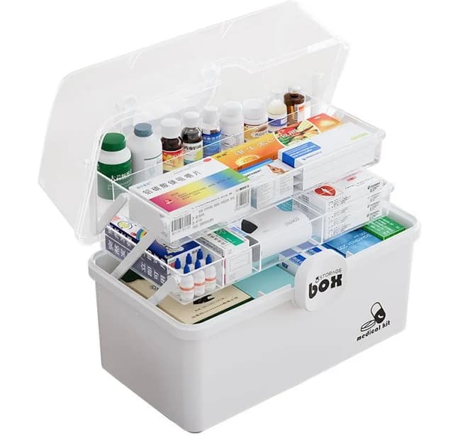 JWShang 3-Tier Medicine Organizer for Dorm, Office, Travel - Thumbnail 4
