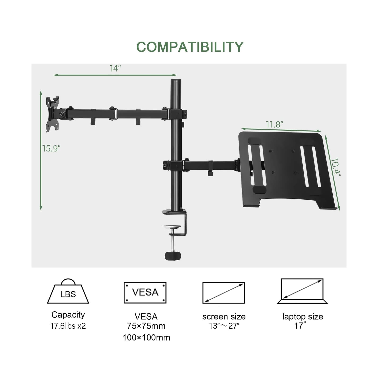 UPGRAVITY Monitor & Laptop Mount — Single - Thumbnail 4
