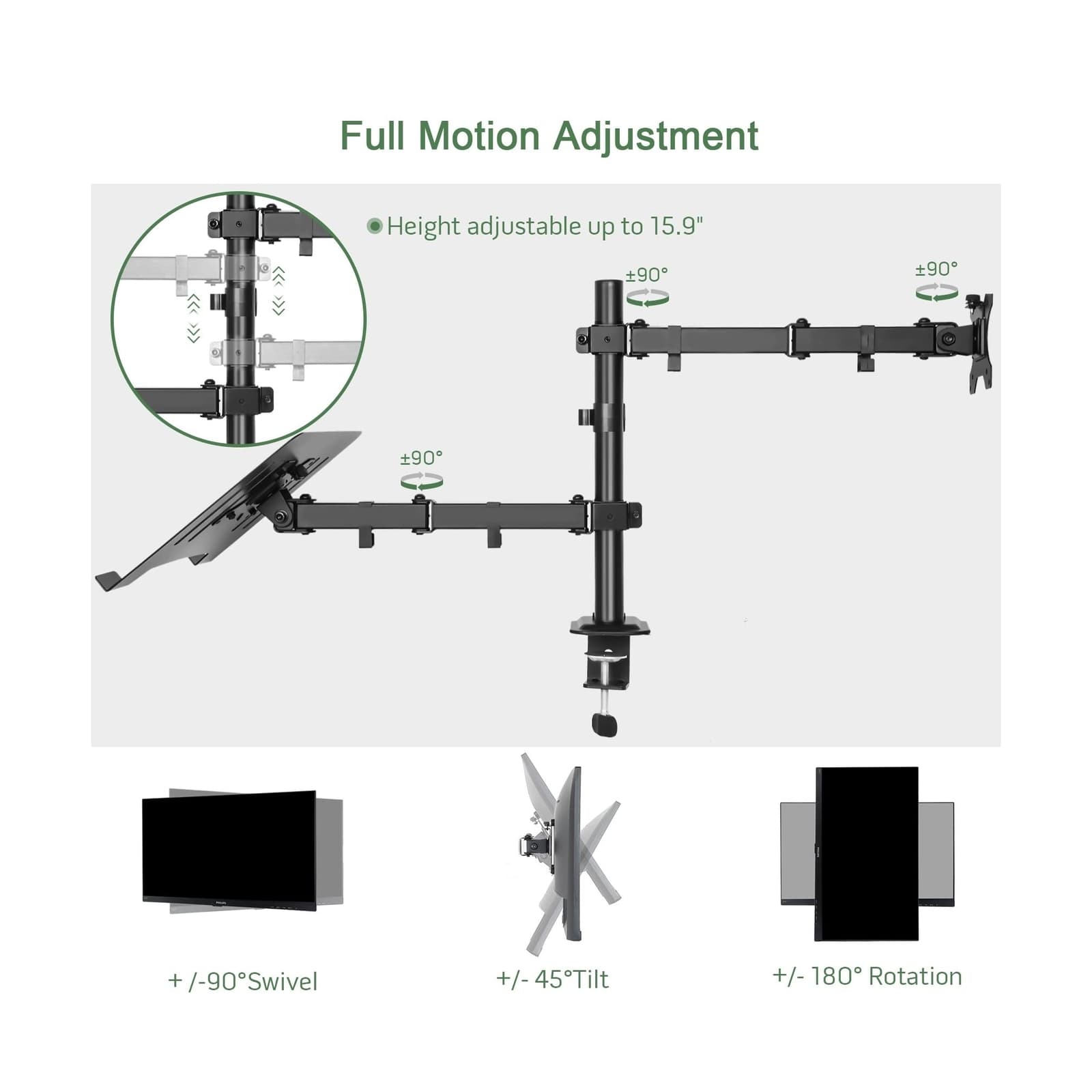 UPGRAVITY Monitor & Laptop Mount — Single - Thumbnail 5