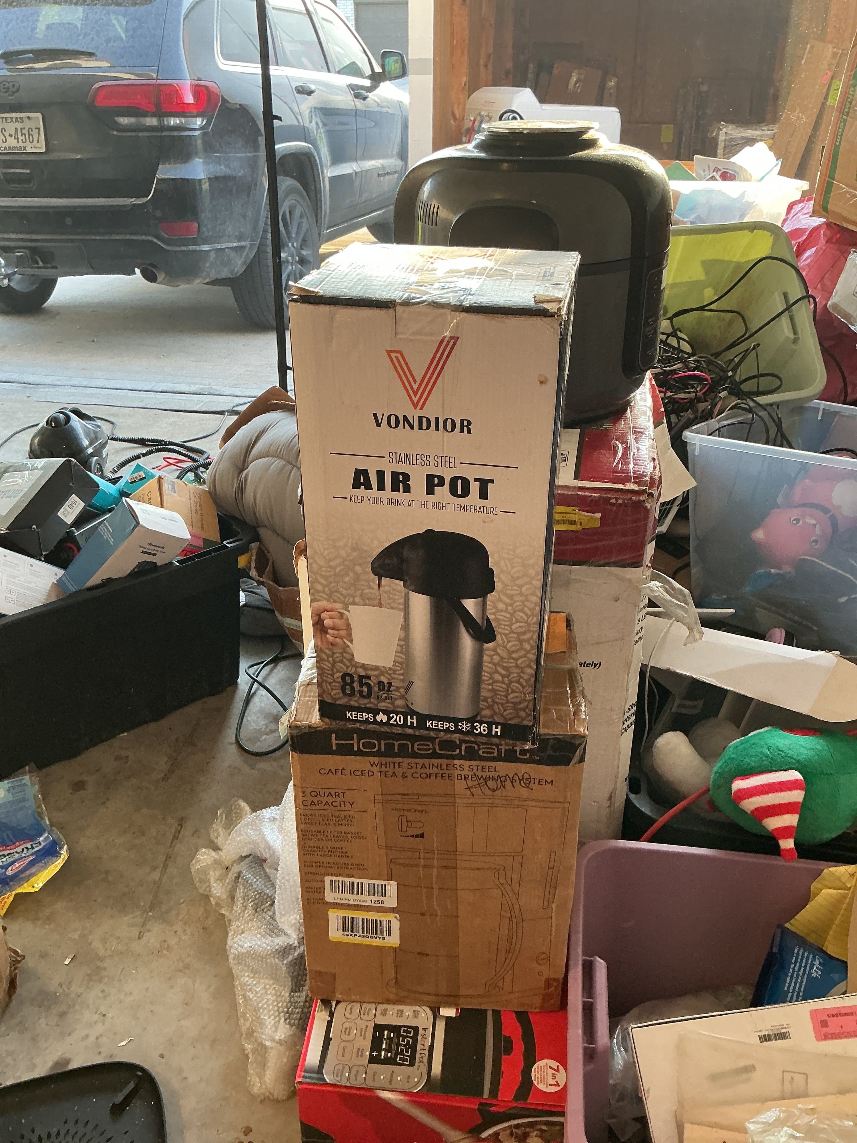 Vondior Stainless Steel Air Pot 85 oz