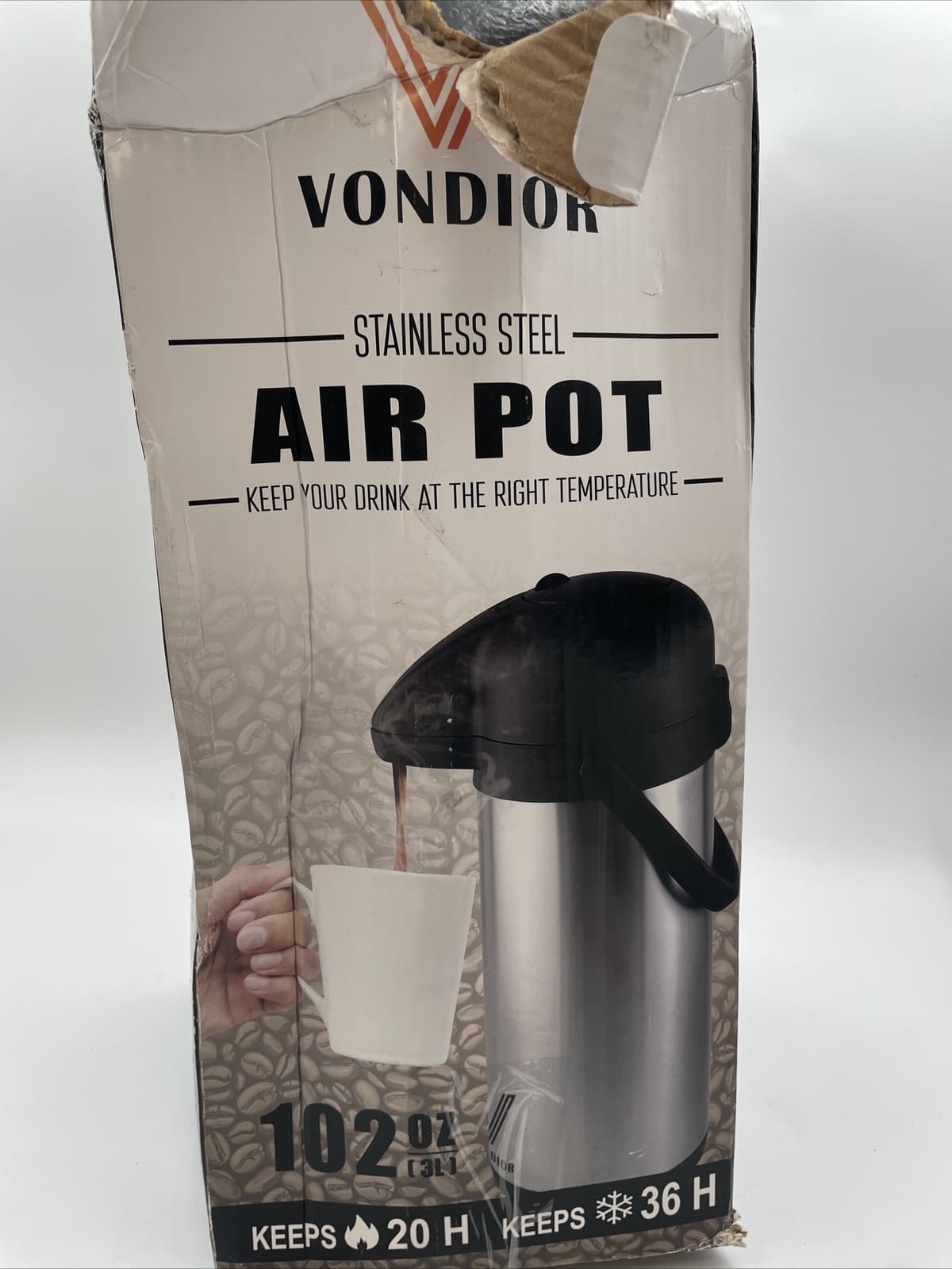 Vondior Stainless Steel Air Pot 85 oz - Thumbnail 21